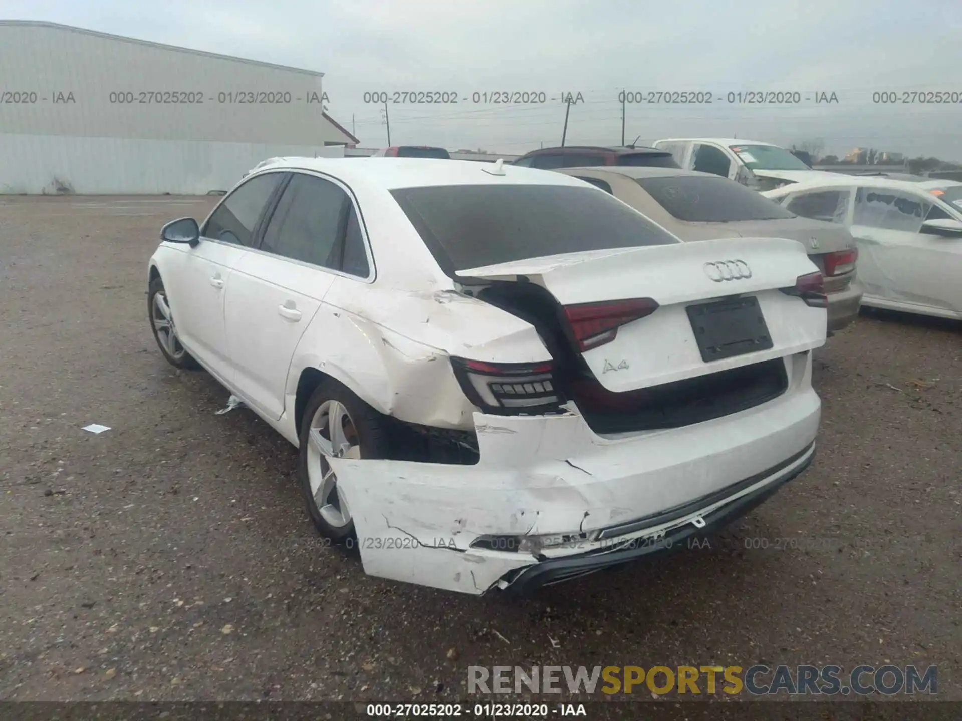 3 Photograph of a damaged car WAUGMAF45KA013436 AUDI A4 2019