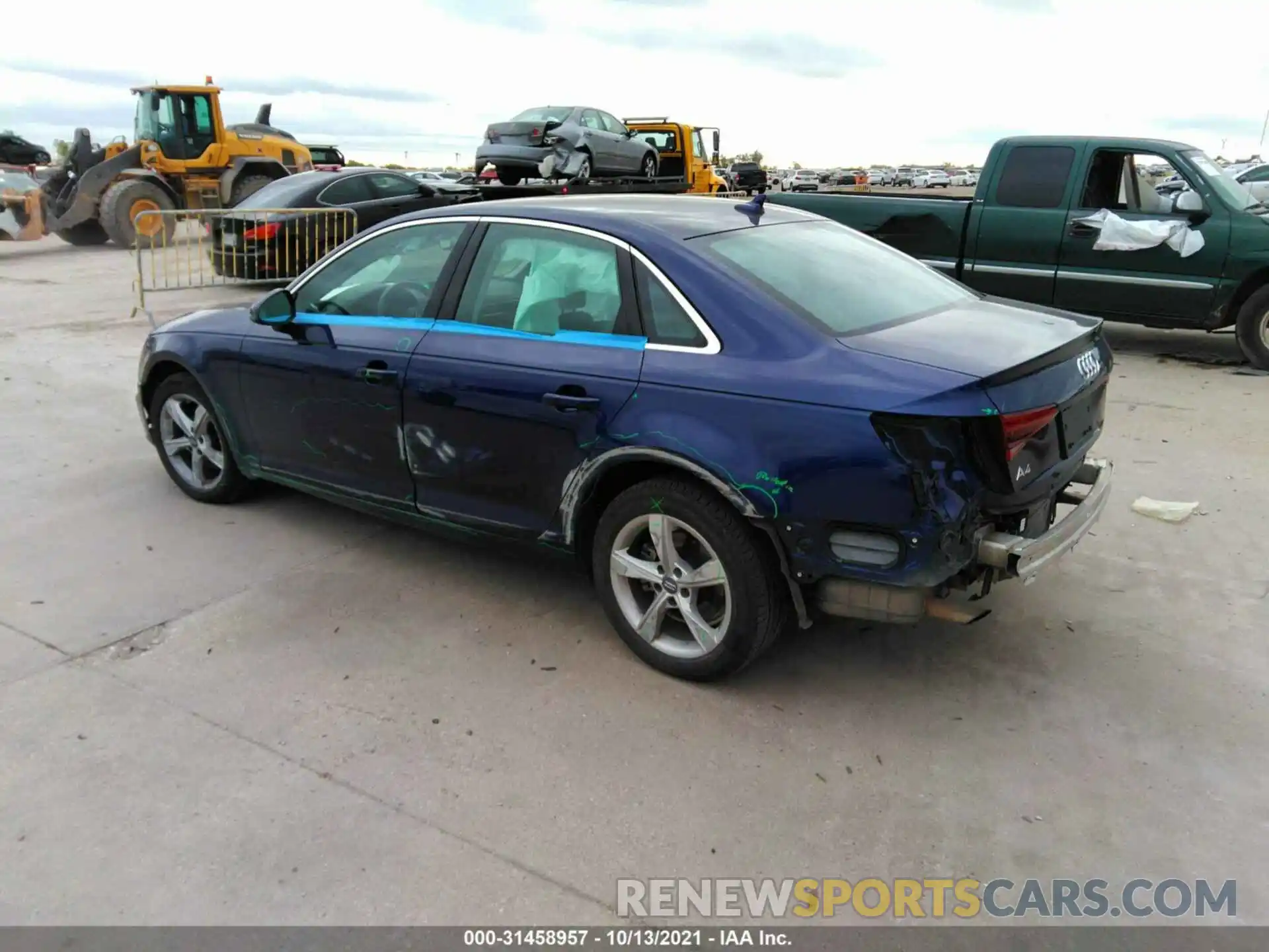 3 Photograph of a damaged car WAUGMAF45KA020001 AUDI A4 2019