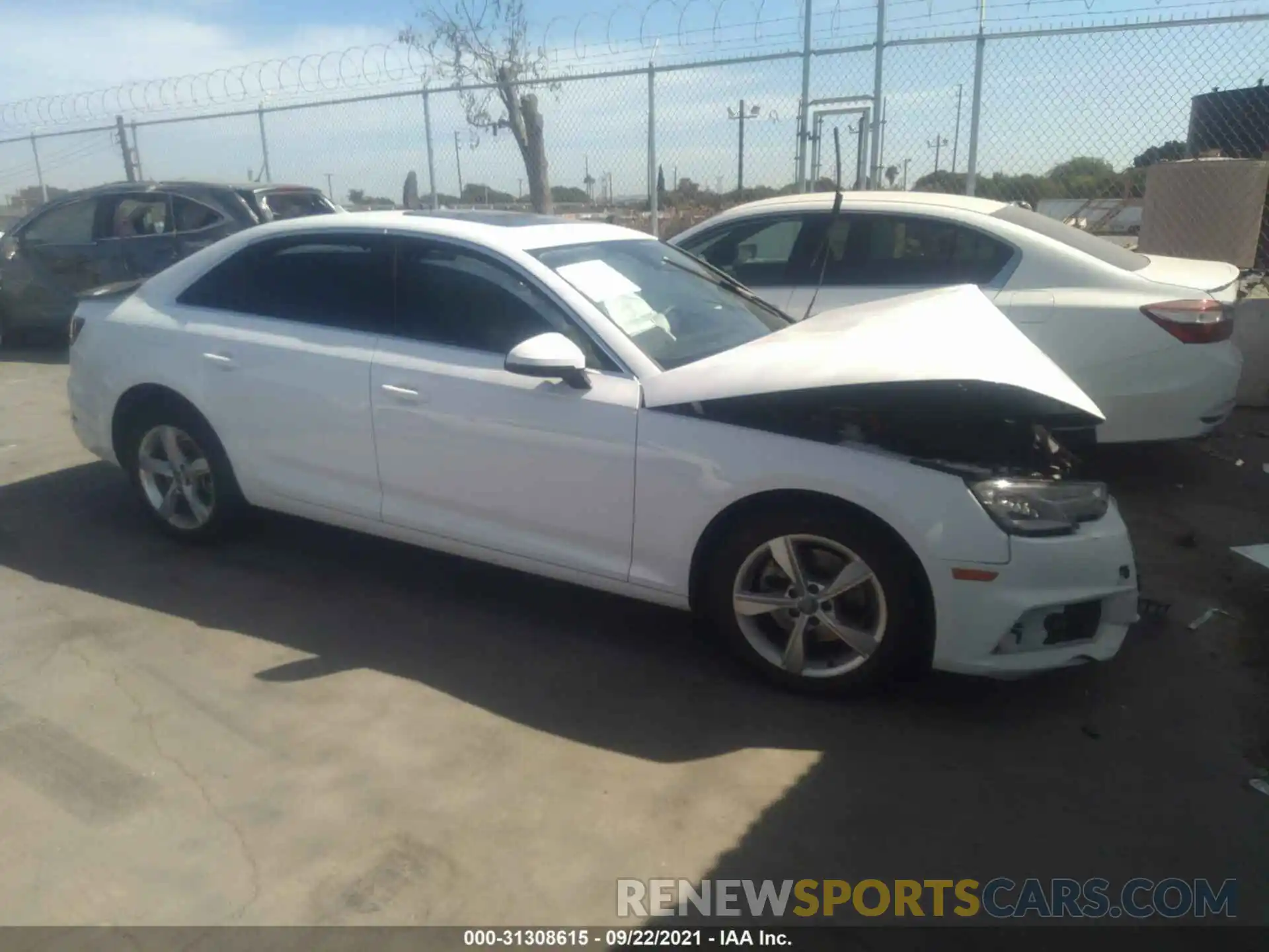 1 Photograph of a damaged car WAUGMAF45KA035176 AUDI A4 2019