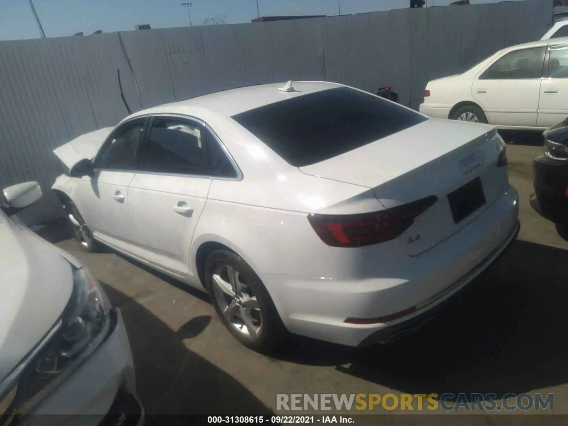 3 Photograph of a damaged car WAUGMAF45KA035176 AUDI A4 2019