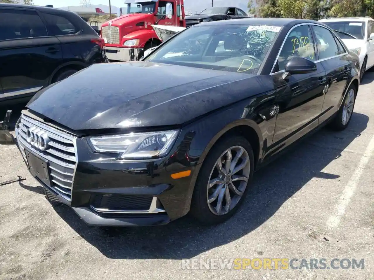 2 Photograph of a damaged car WAUGMAF45KA053743 AUDI A4 2019