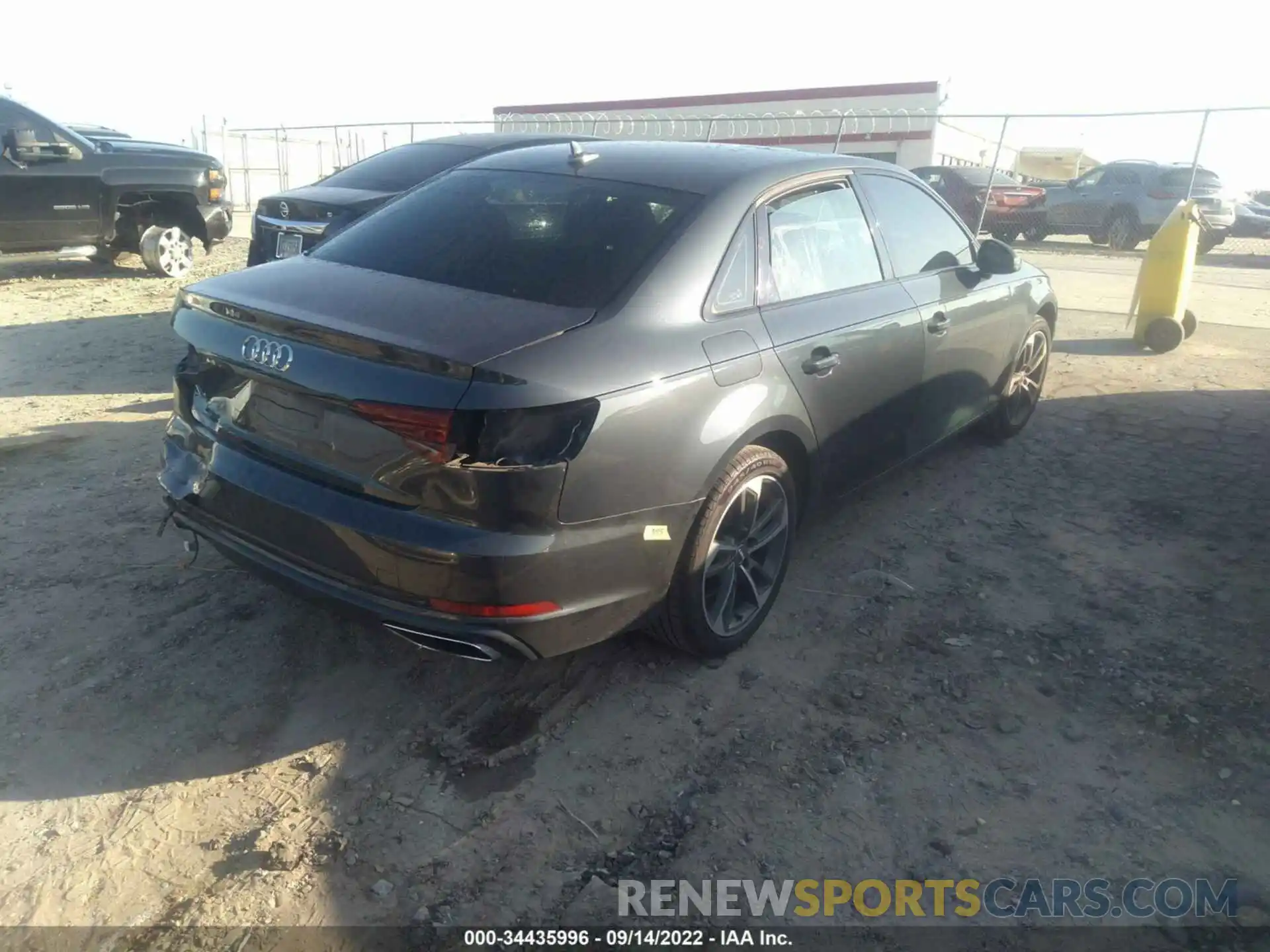 4 Photograph of a damaged car WAUGMAF45KA113973 AUDI A4 2019