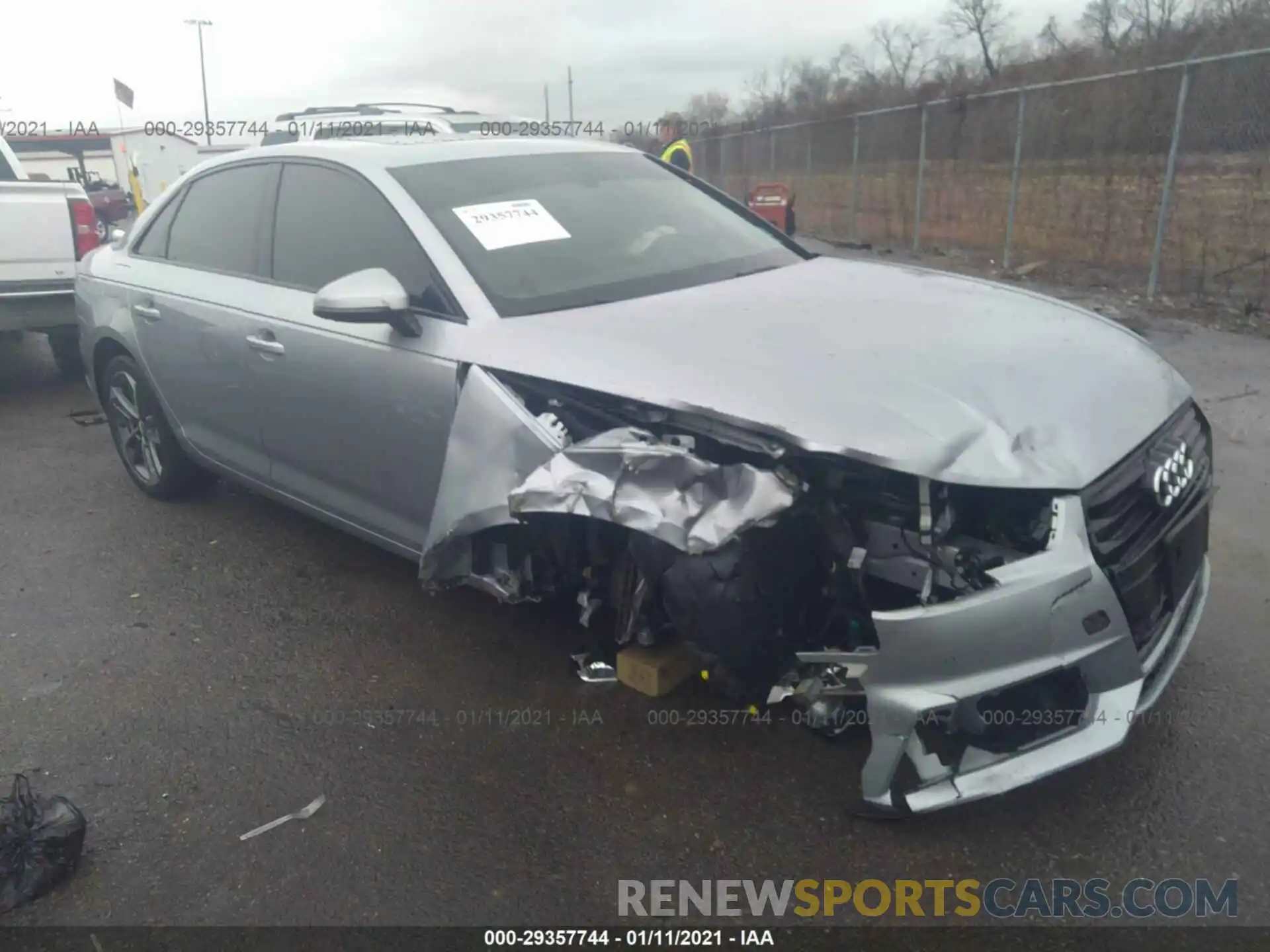 1 Photograph of a damaged car WAUGMAF45KA120146 AUDI A4 2019