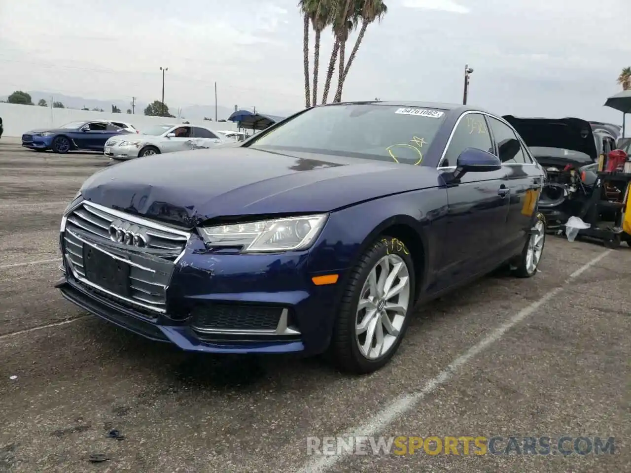 2 Photograph of a damaged car WAUGMAF45KN004650 AUDI A4 2019