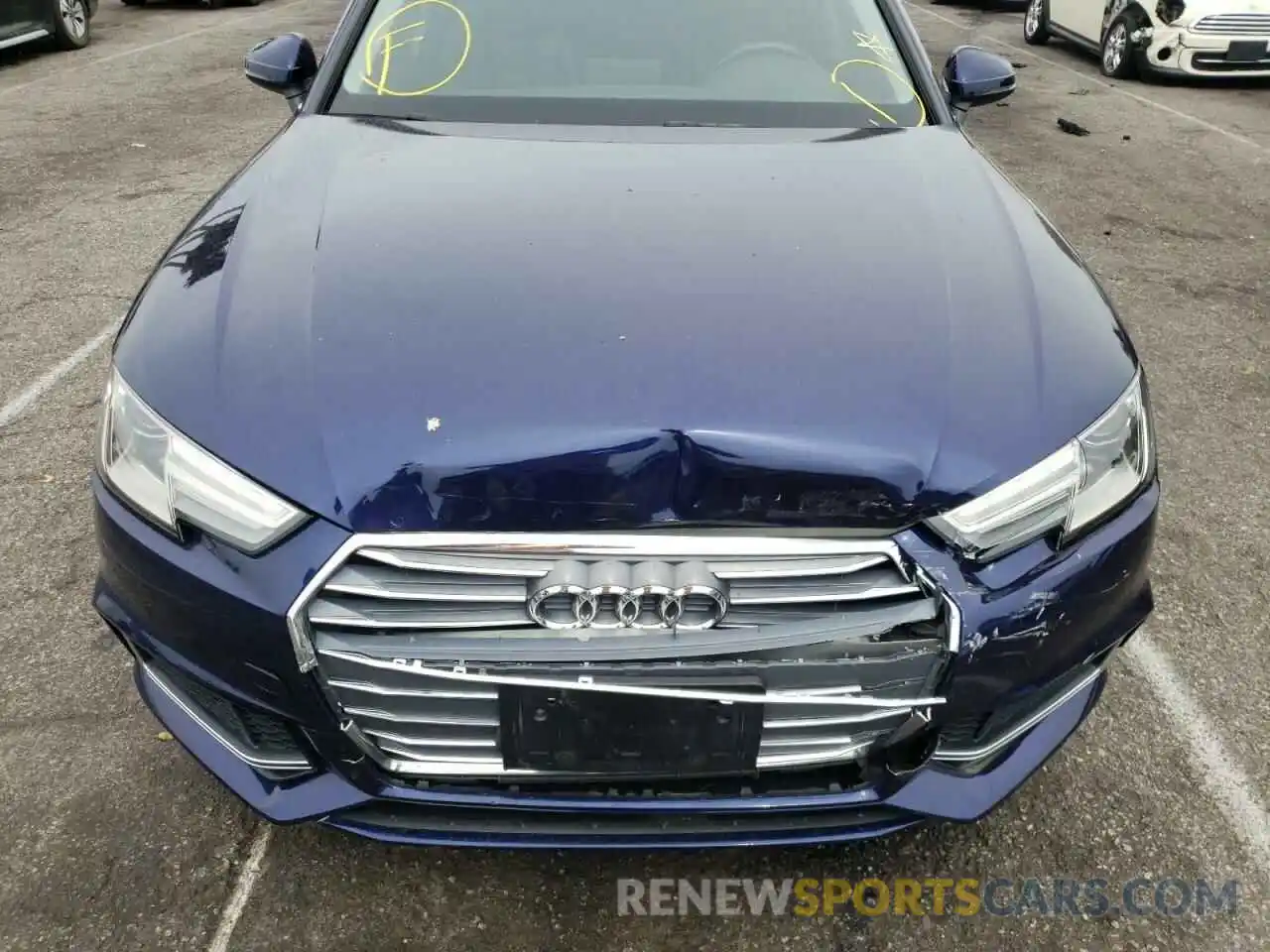 9 Photograph of a damaged car WAUGMAF45KN004650 AUDI A4 2019