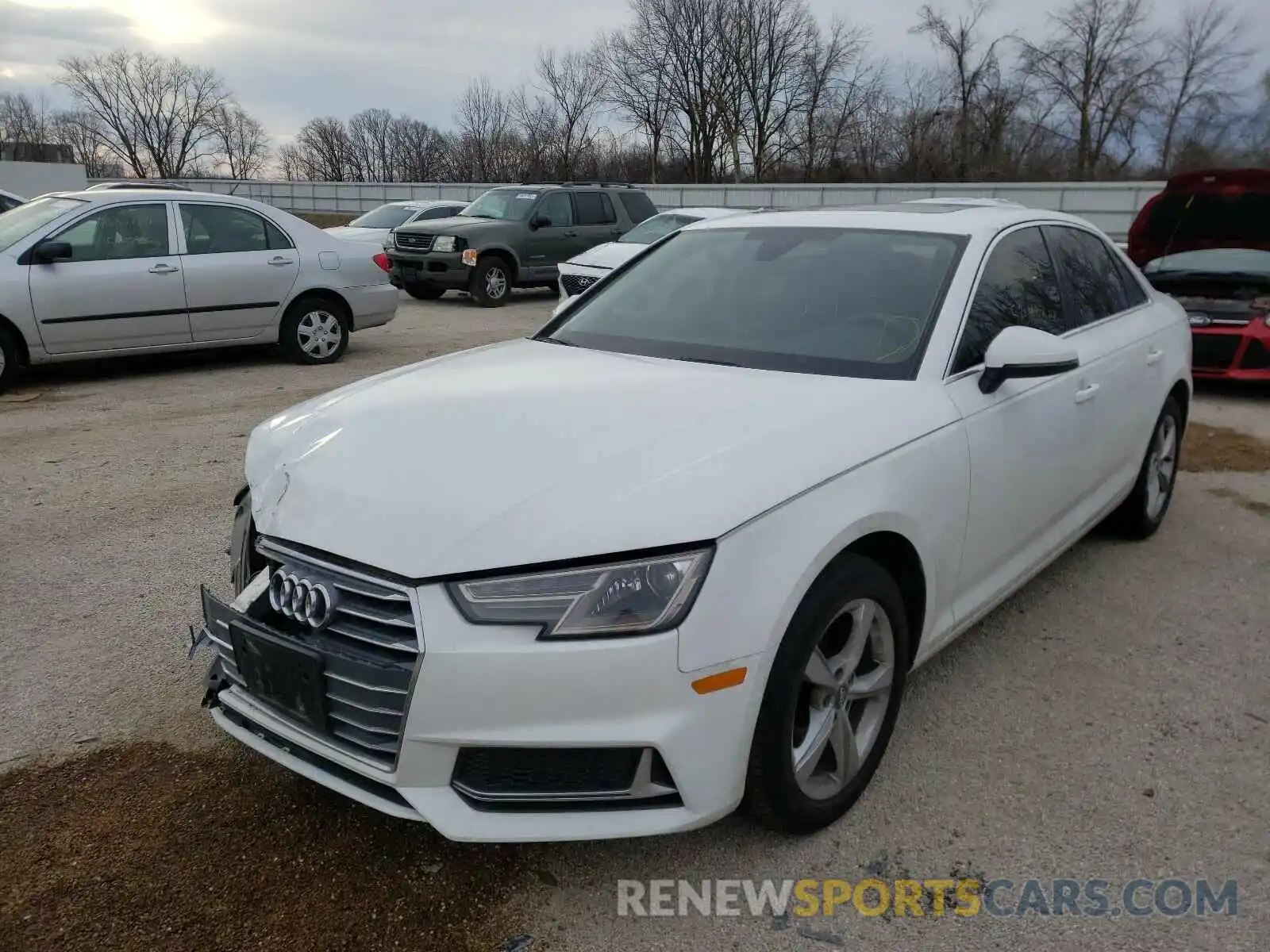 2 Photograph of a damaged car WAUGMAF45KN006141 AUDI A4 2019