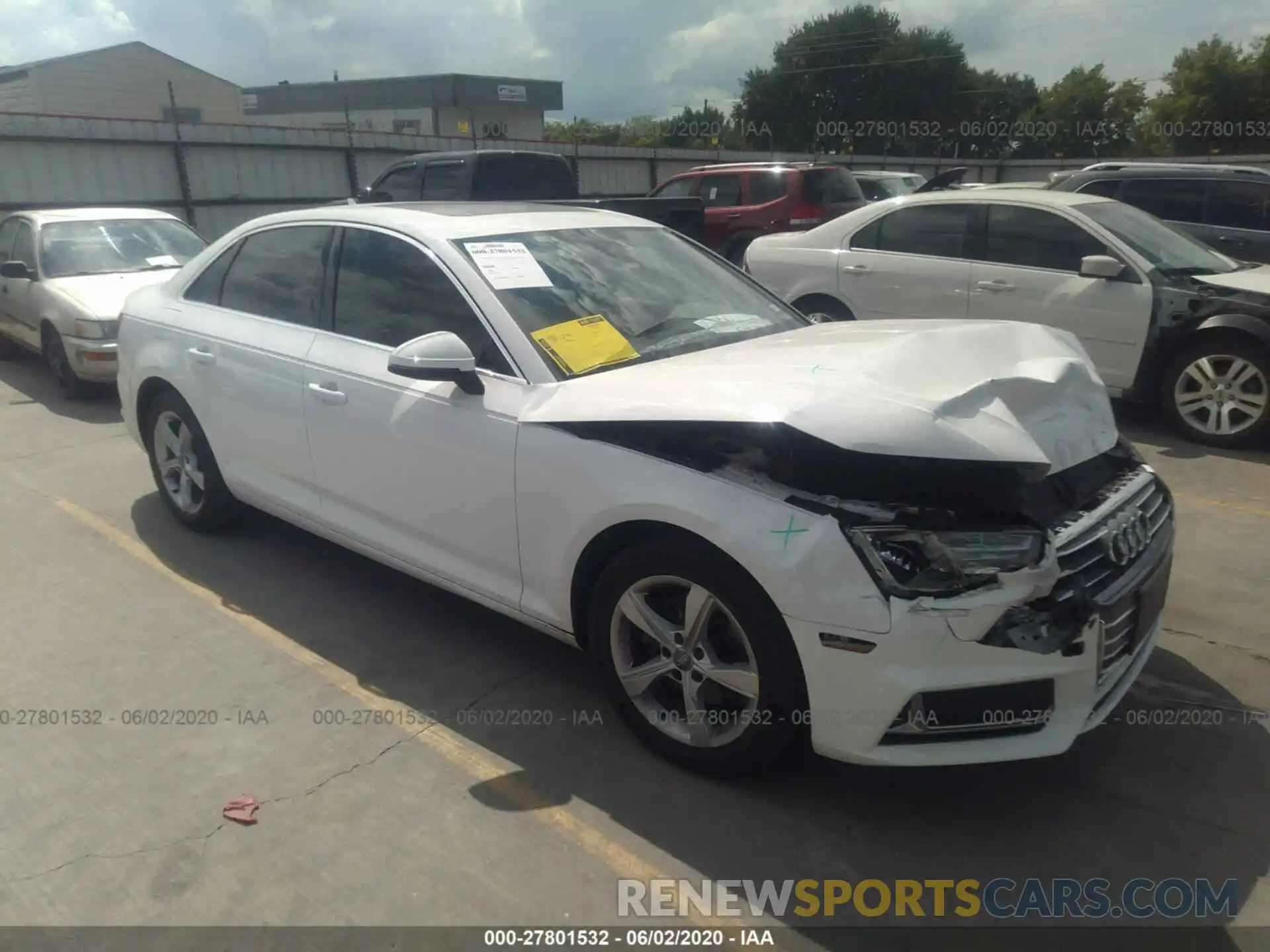 1 Photograph of a damaged car WAUGMAF45KN007547 AUDI A4 2019