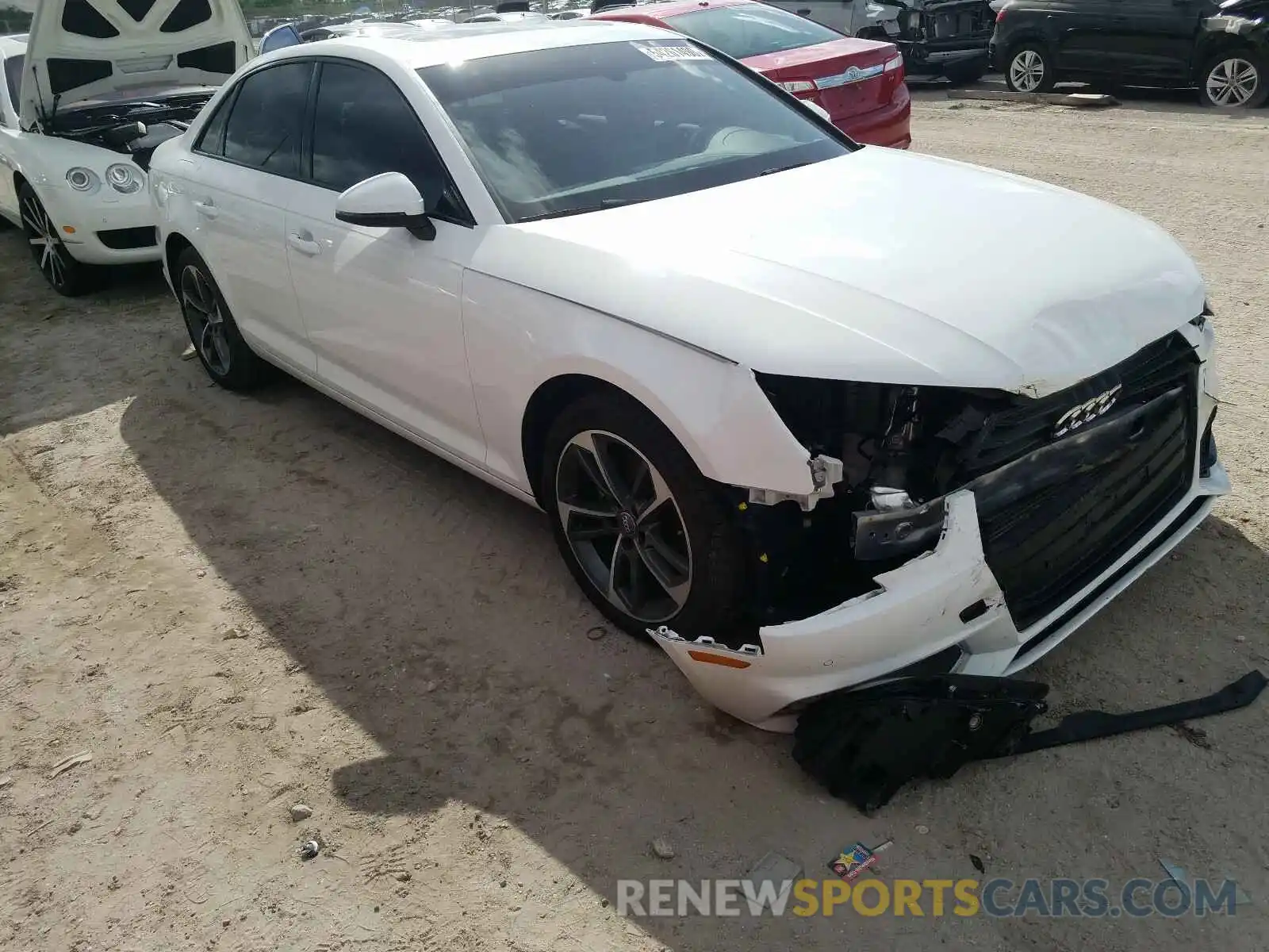 1 Photograph of a damaged car WAUGMAF45KN013753 AUDI A4 2019