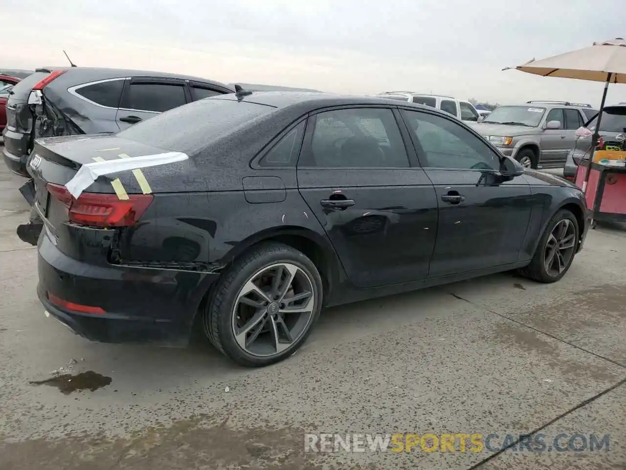 3 Фотография поврежденного автомобиля WAUGMAF45KN015440 AUDI A4 2019