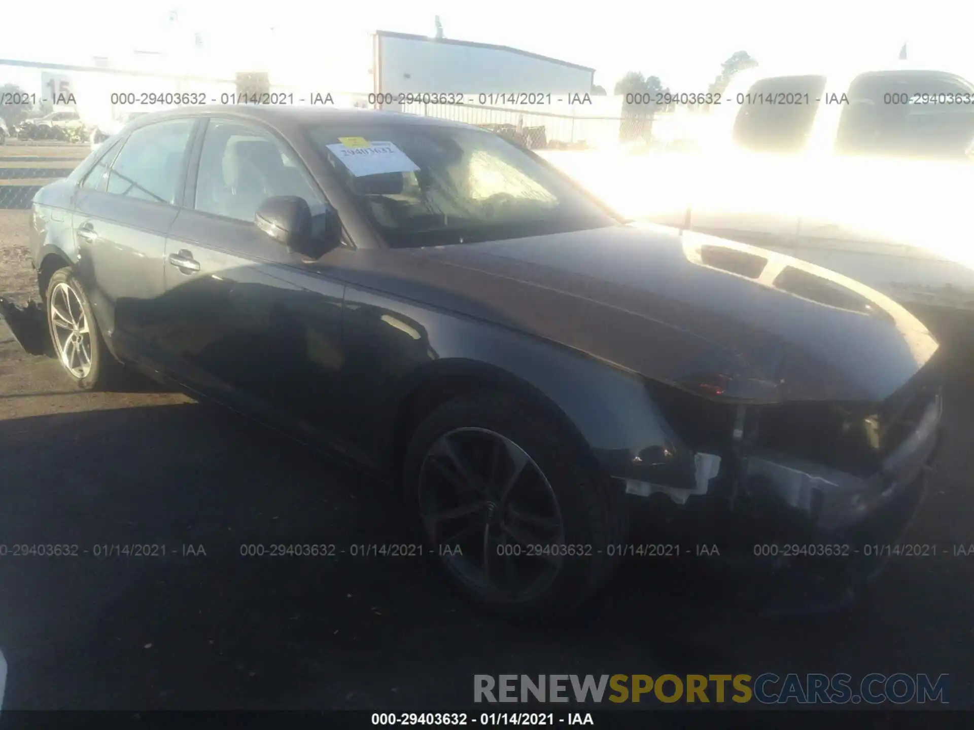 1 Photograph of a damaged car WAUGMAF45KN016832 AUDI A4 2019