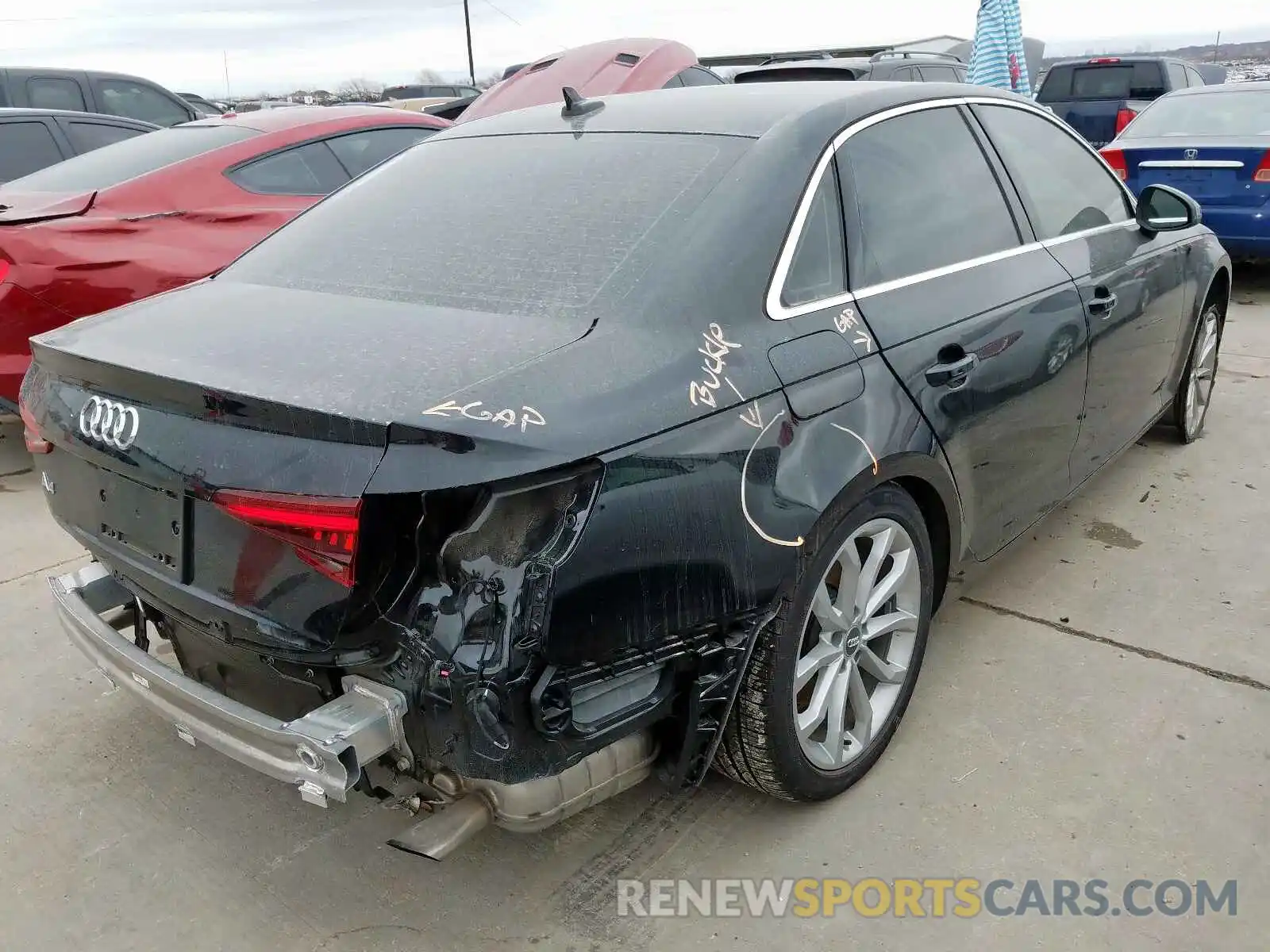 4 Photograph of a damaged car WAUGMAF46KA007046 AUDI A4 2019