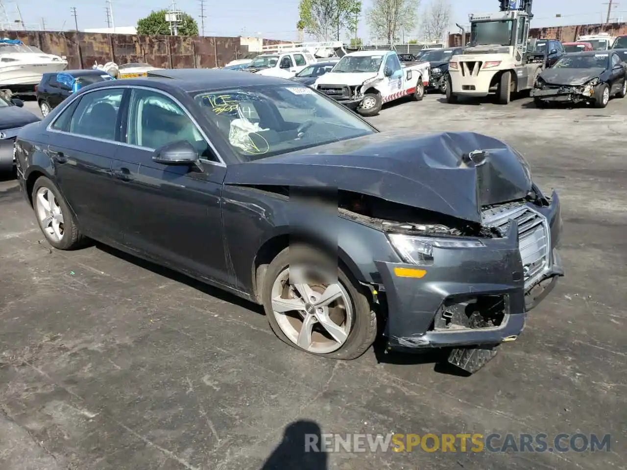 1 Photograph of a damaged car WAUGMAF46KA013851 AUDI A4 2019