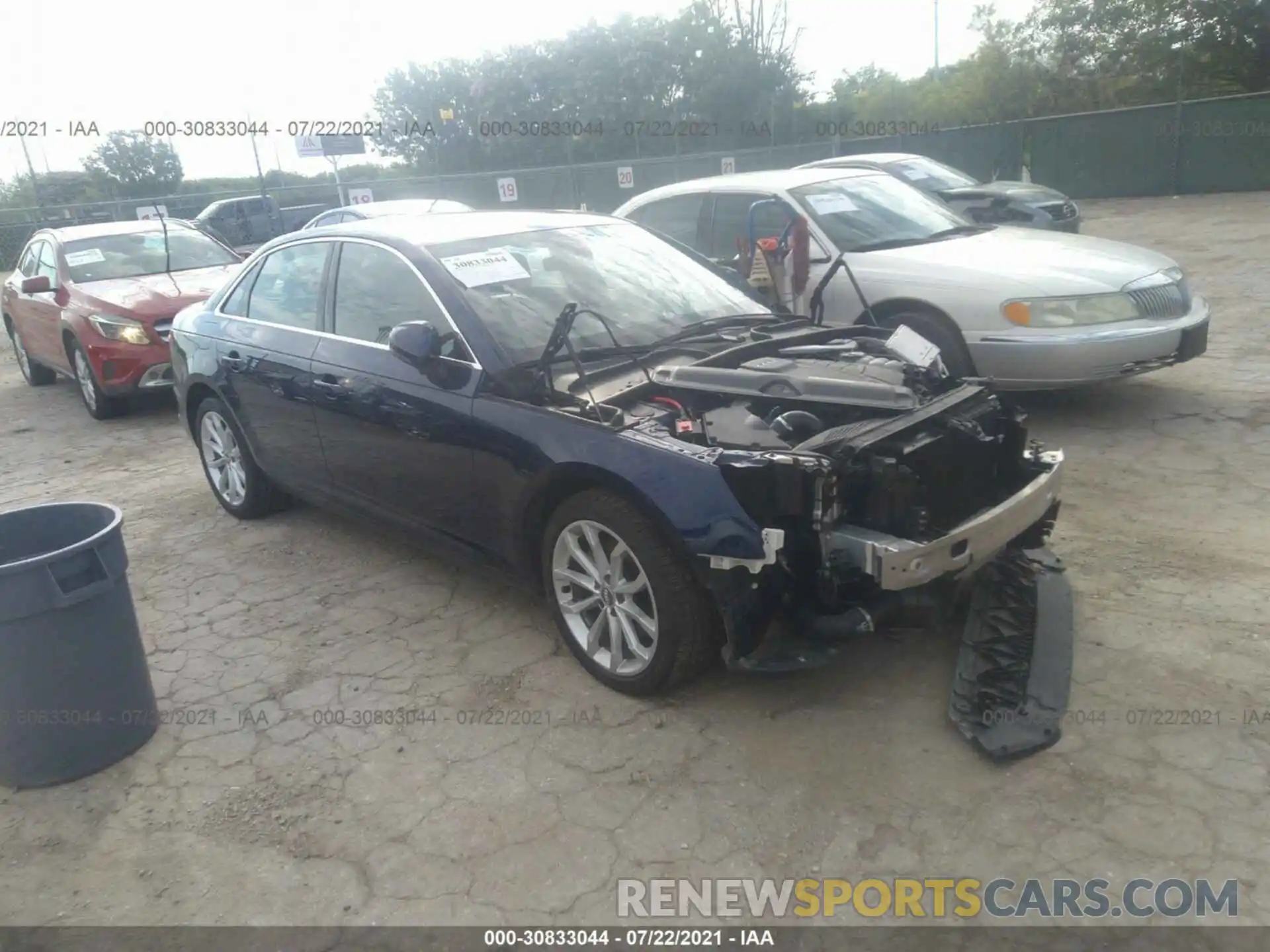 1 Photograph of a damaged car WAUGMAF46KA069269 AUDI A4 2019