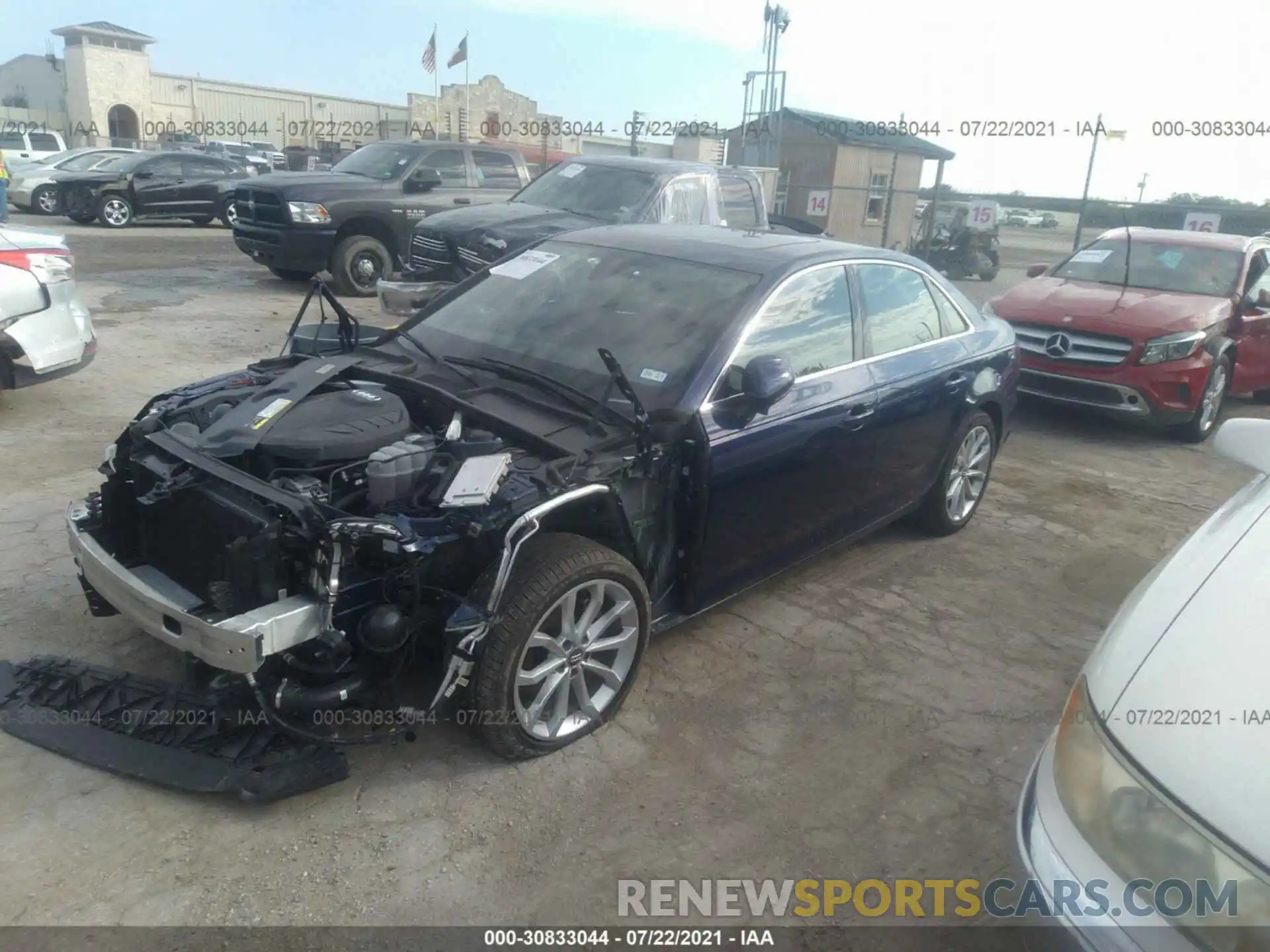 2 Photograph of a damaged car WAUGMAF46KA069269 AUDI A4 2019