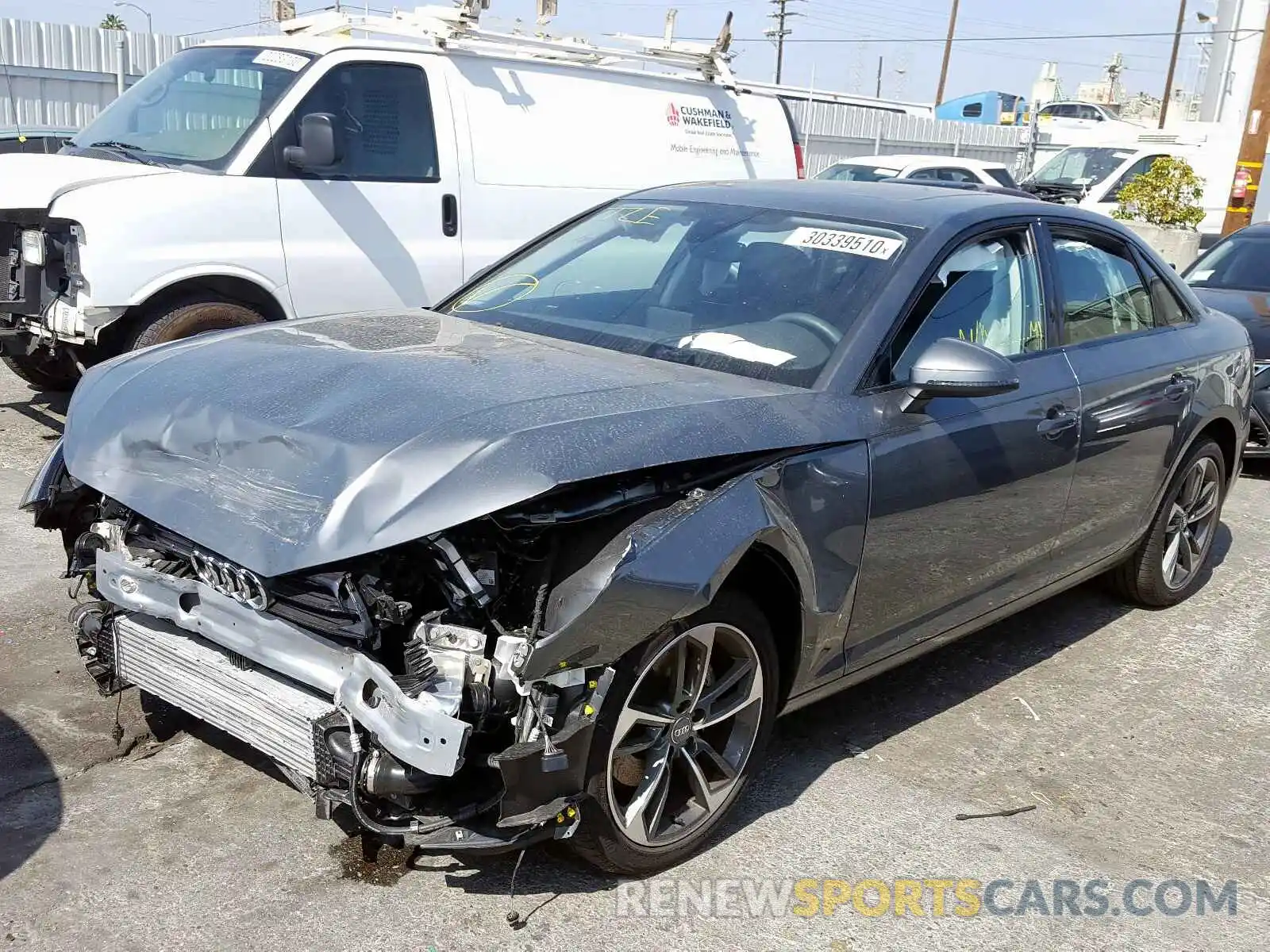 2 Photograph of a damaged car WAUGMAF46KA107017 AUDI A4 2019