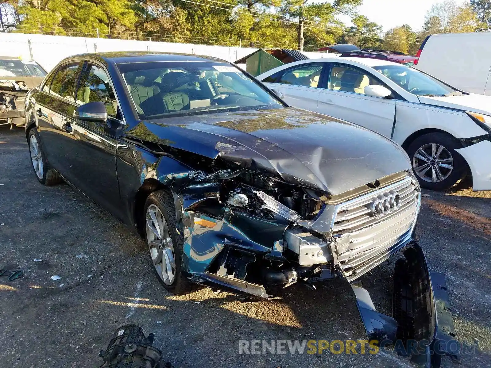 1 Photograph of a damaged car WAUGMAF46KN007217 AUDI A4 2019