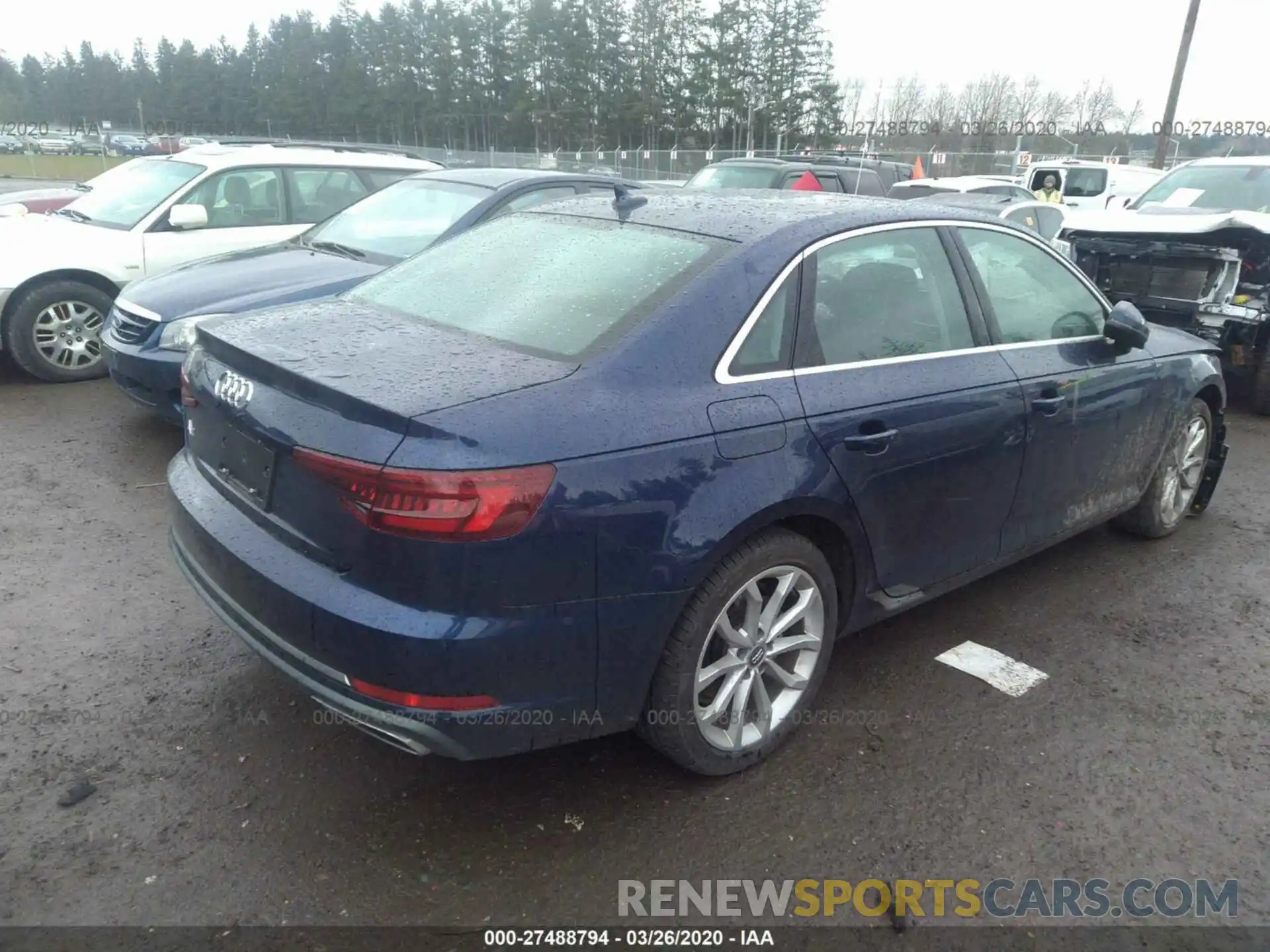 4 Фотография поврежденного автомобиля WAUGMAF46KN011591 AUDI A4 2019