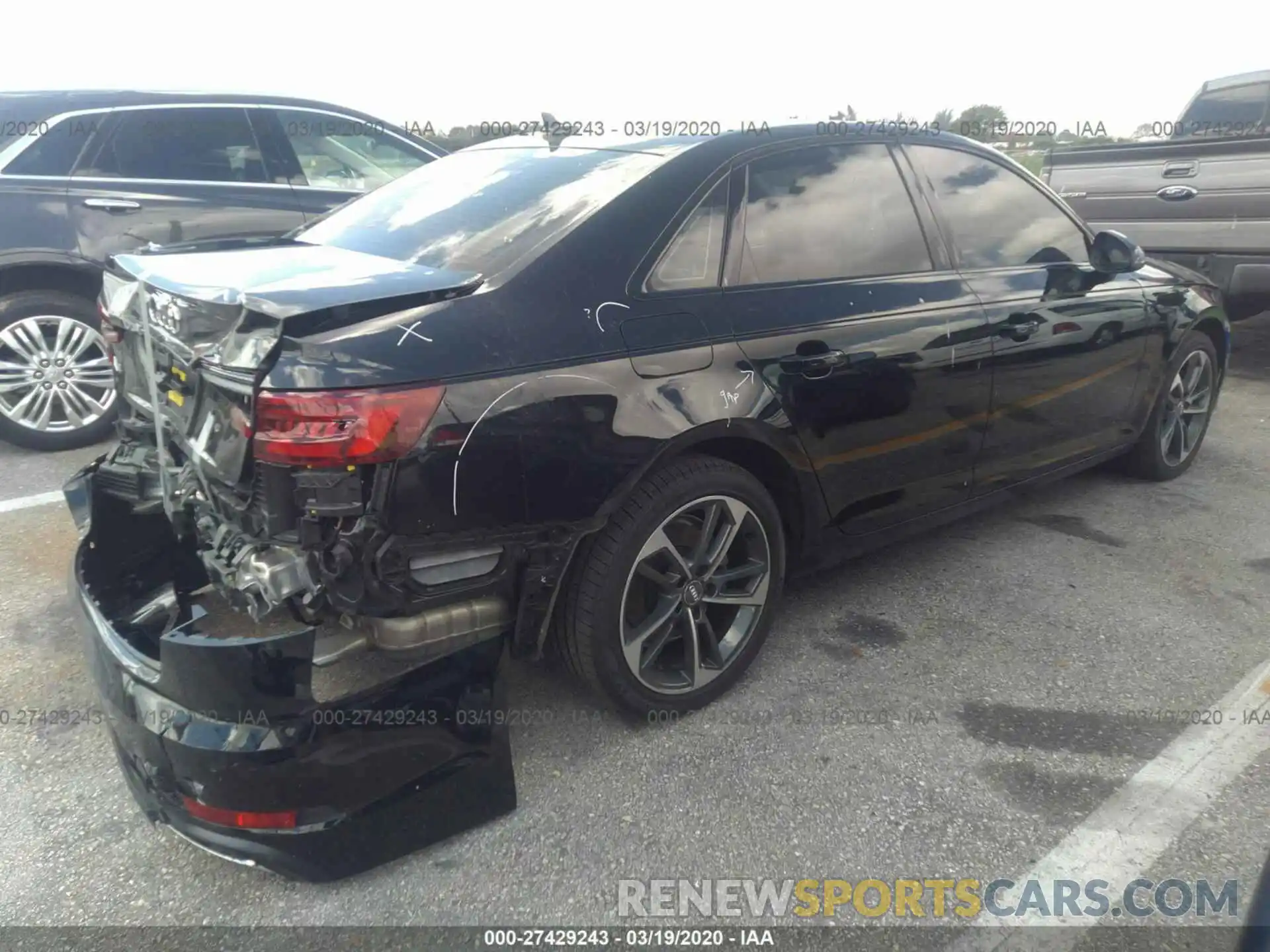 4 Photograph of a damaged car WAUGMAF46KN013440 AUDI A4 2019