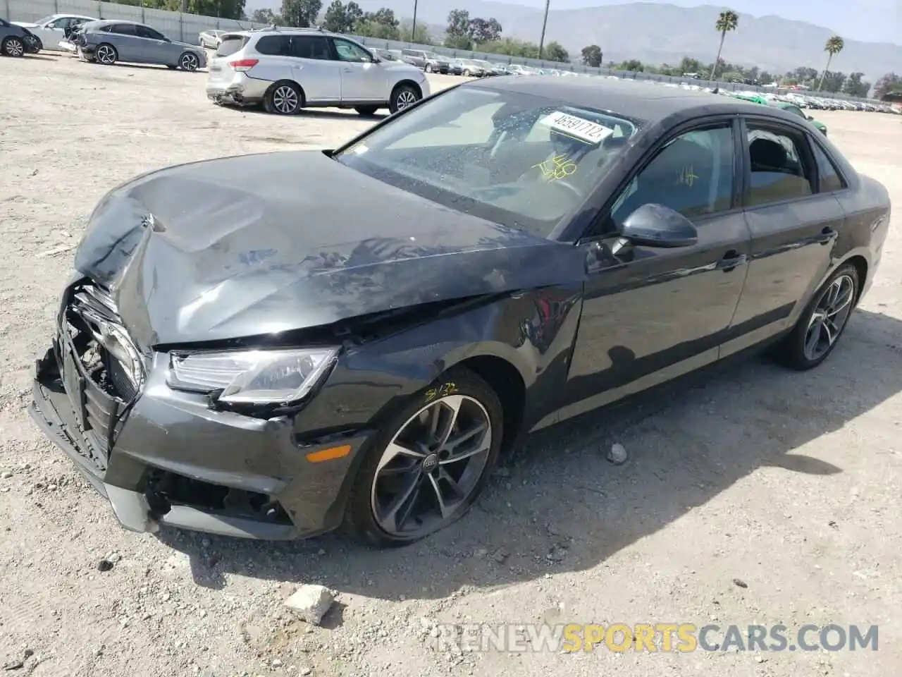 2 Photograph of a damaged car WAUGMAF46KN014314 AUDI A4 2019