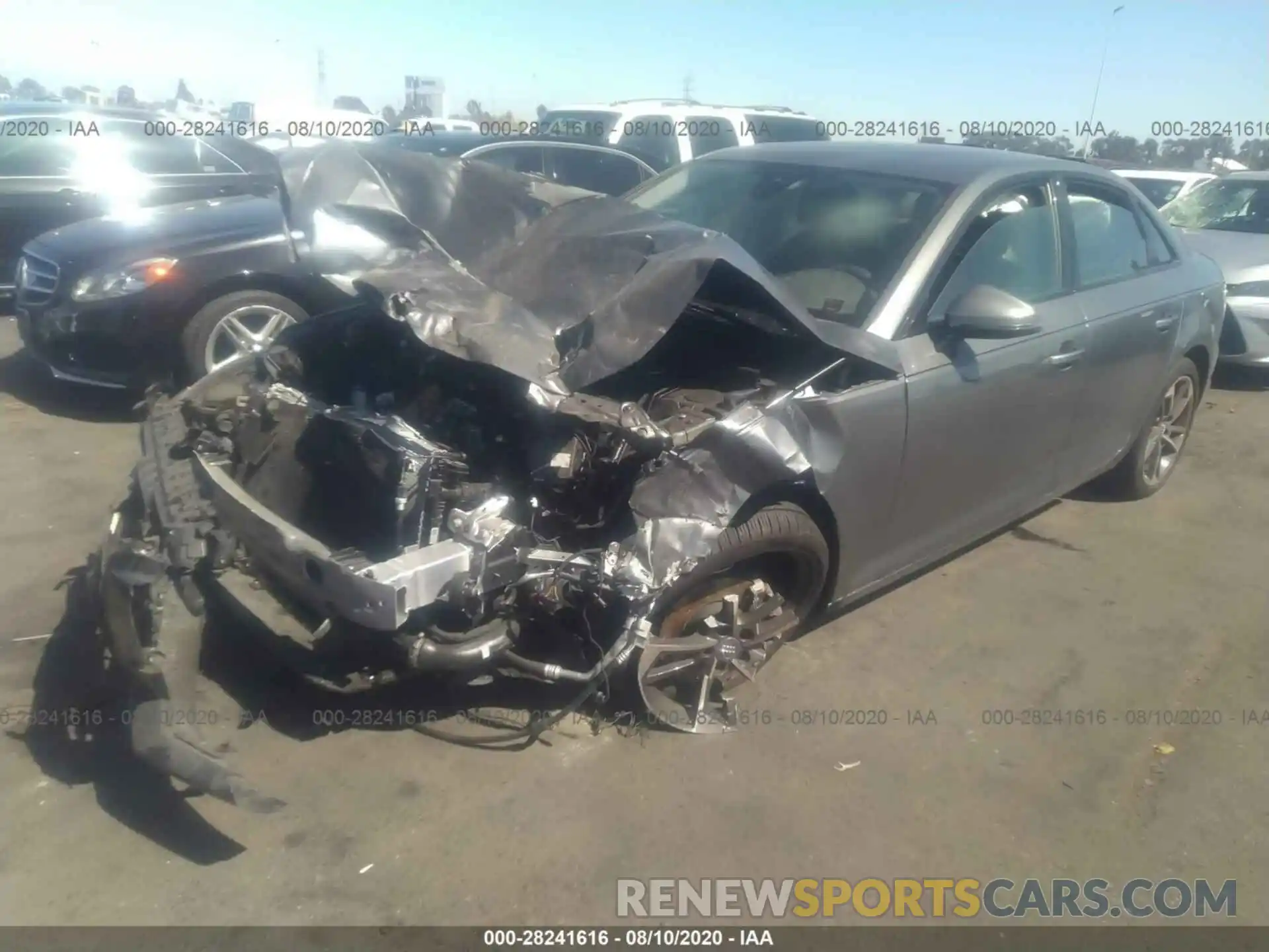 2 Photograph of a damaged car WAUGMAF46KN017424 AUDI A4 2019