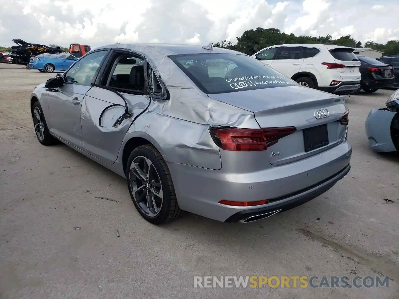 3 Photograph of a damaged car WAUGMAF46KN020498 AUDI A4 2019