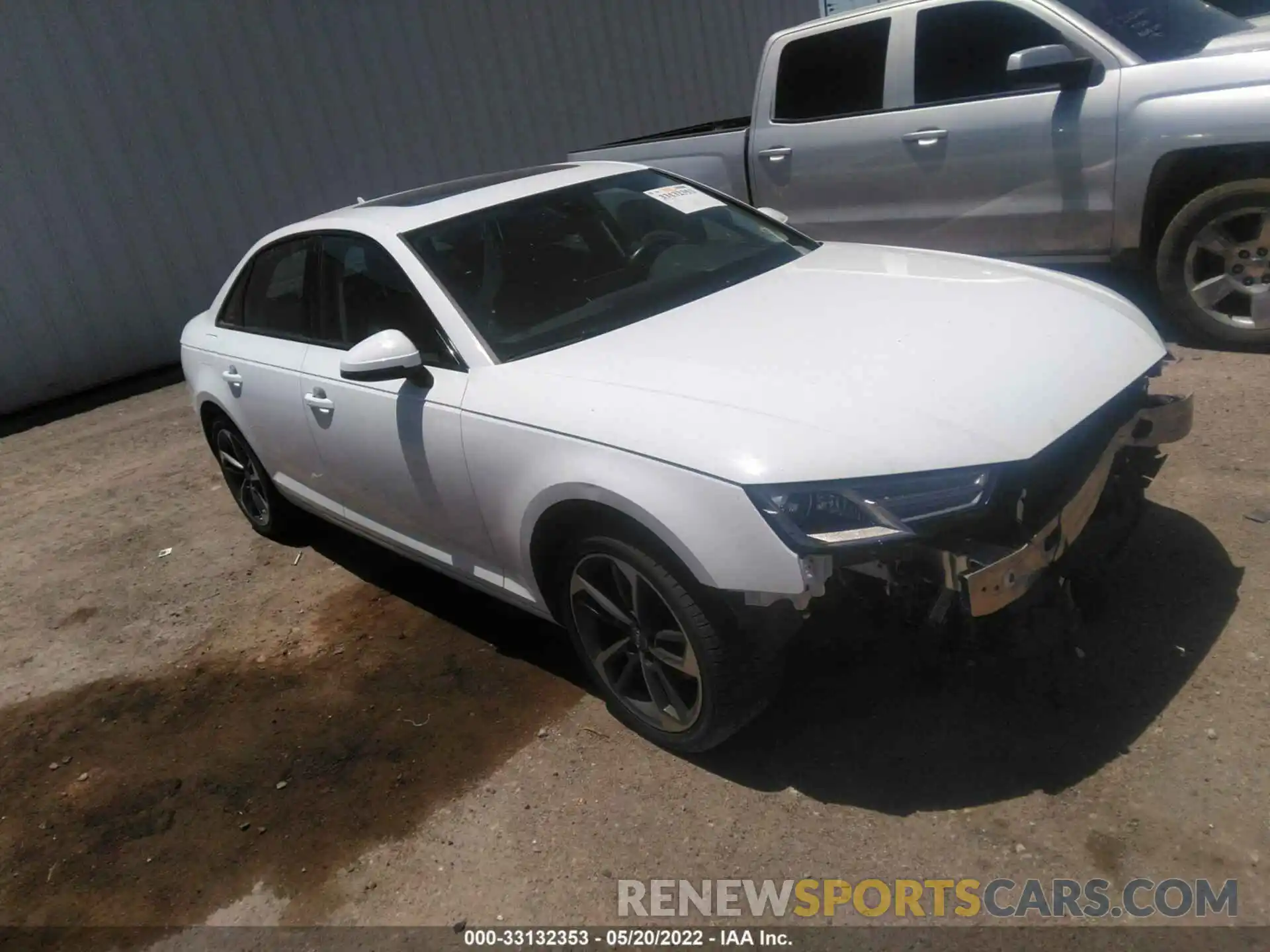 1 Photograph of a damaged car WAUGMAF46KN020582 AUDI A4 2019