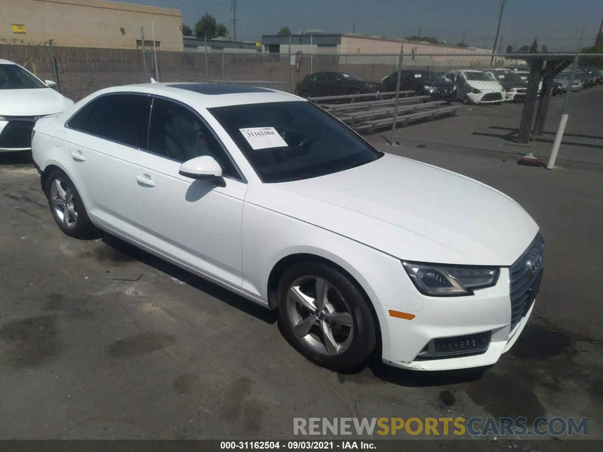 1 Photograph of a damaged car WAUGMAF47KA015592 AUDI A4 2019