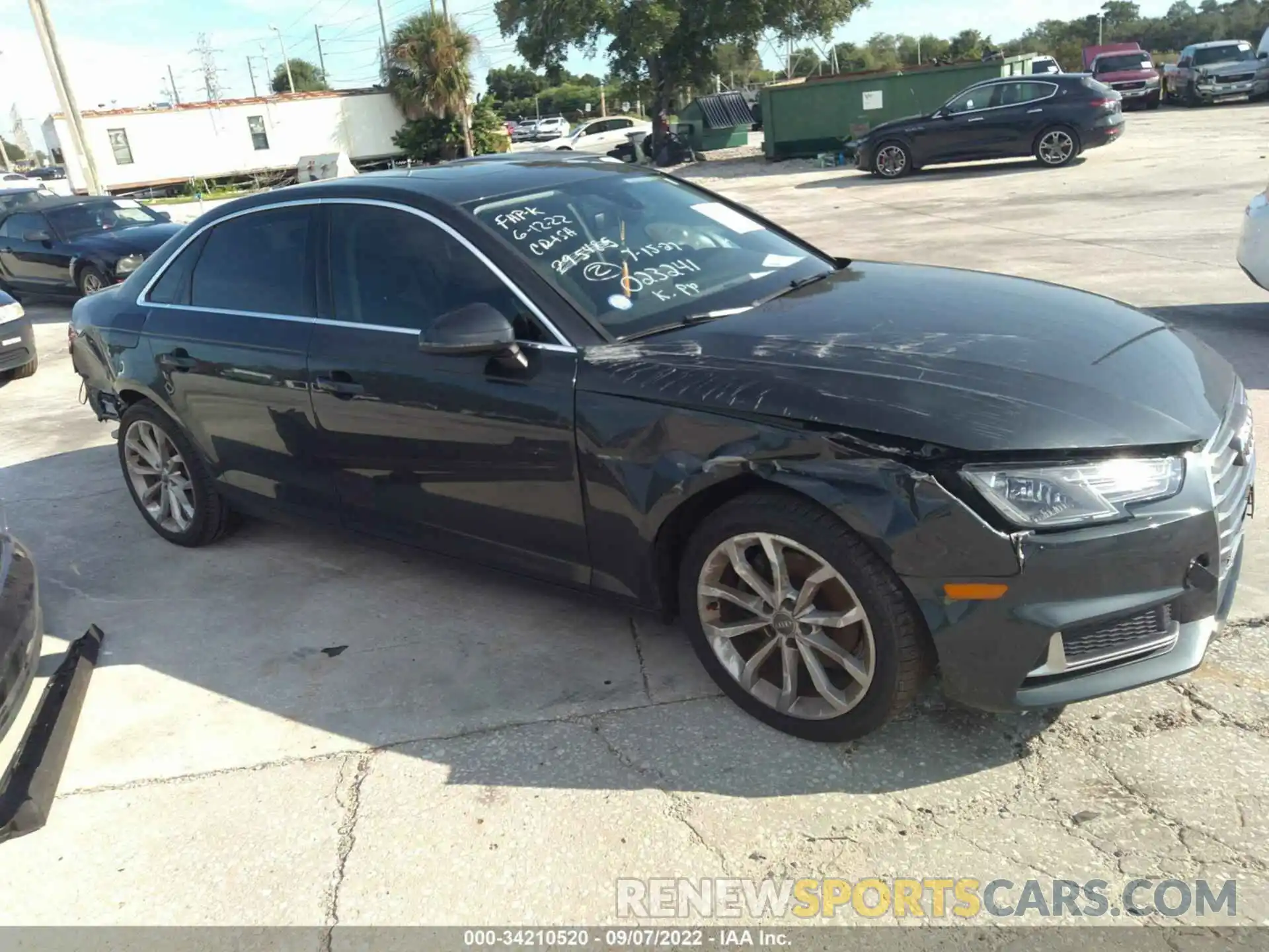 1 Photograph of a damaged car WAUGMAF47KA023241 AUDI A4 2019