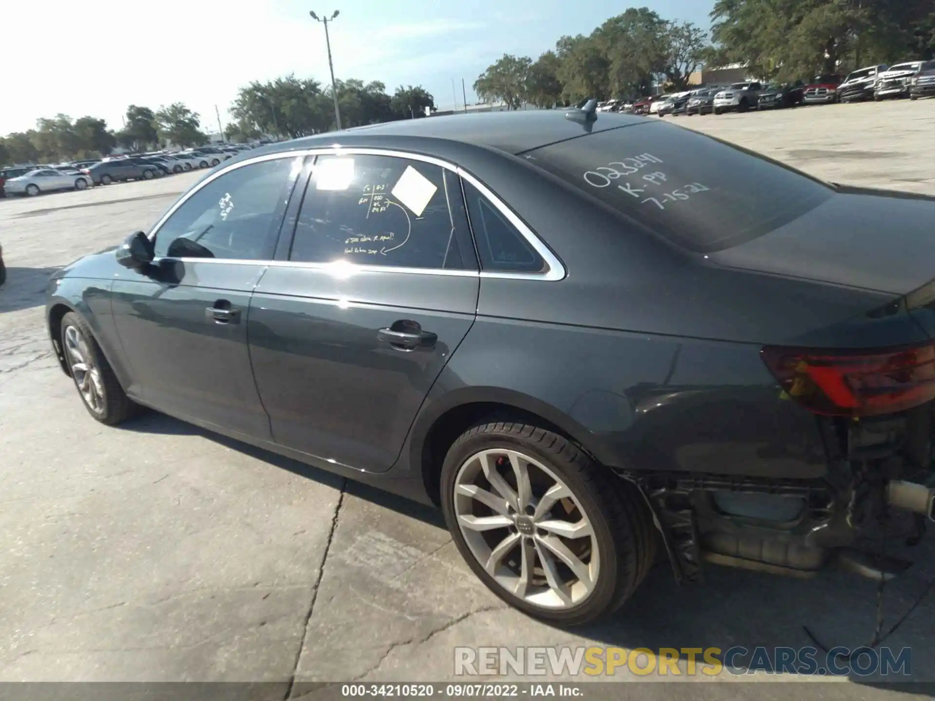 3 Photograph of a damaged car WAUGMAF47KA023241 AUDI A4 2019