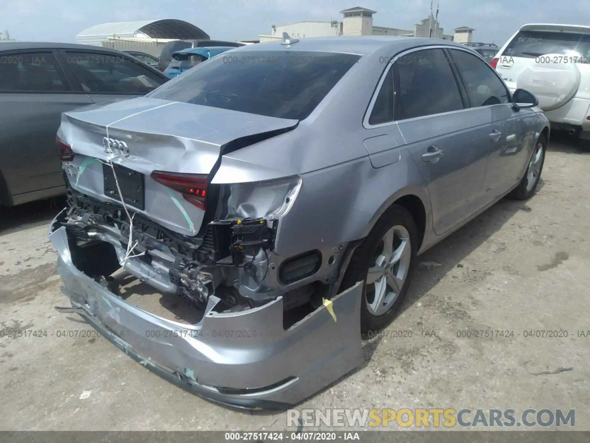 4 Photograph of a damaged car WAUGMAF47KA032604 AUDI A4 2019