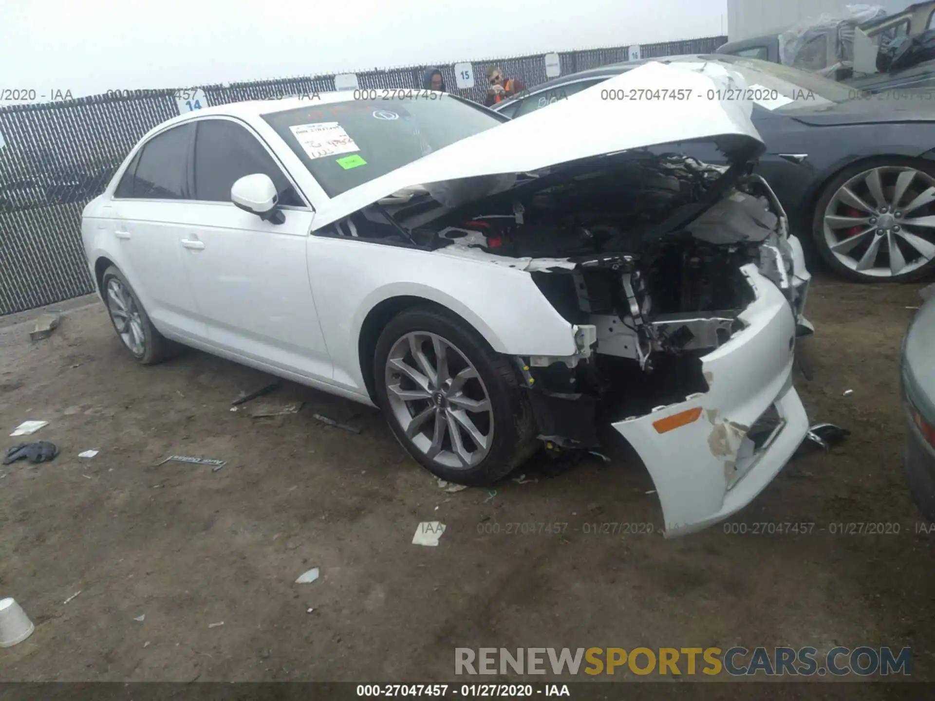 1 Photograph of a damaged car WAUGMAF47KA039746 AUDI A4 2019