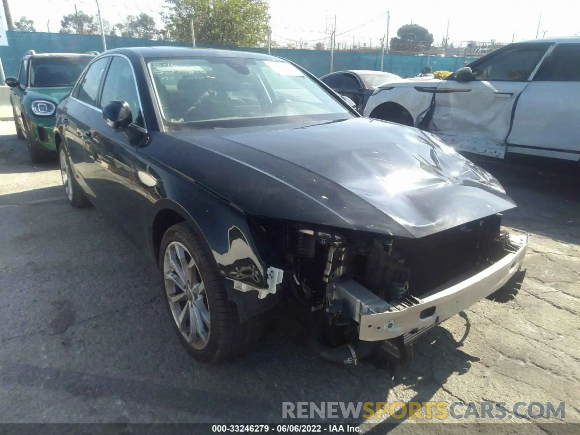 1 Photograph of a damaged car WAUGMAF47KA055526 AUDI A4 2019