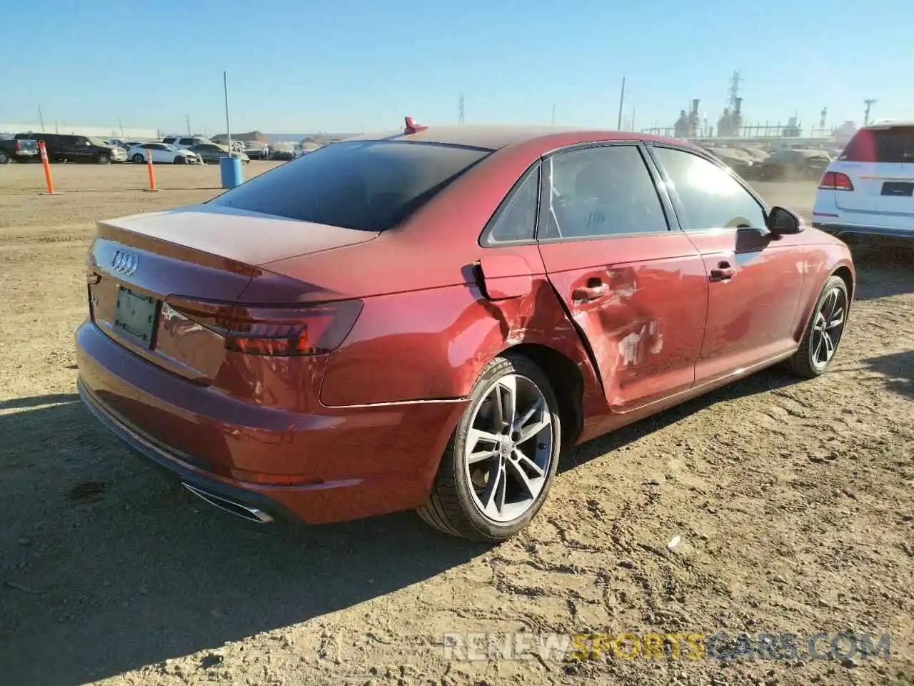 4 Фотография поврежденного автомобиля WAUGMAF47KA108936 AUDI A4 2019