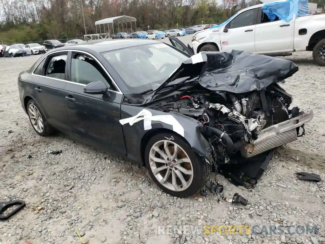 1 Photograph of a damaged car WAUGMAF47KN001832 AUDI A4 2019