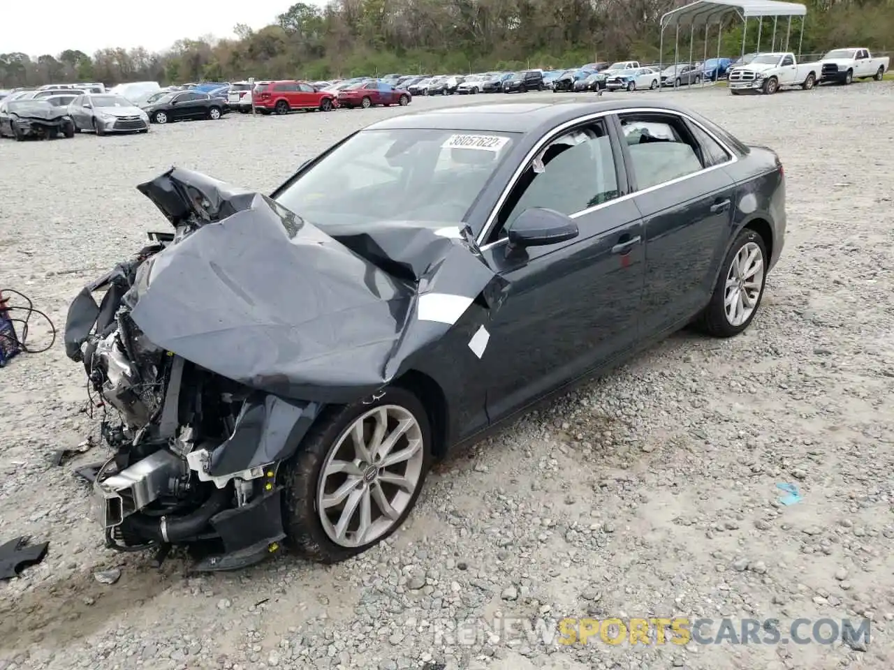 2 Photograph of a damaged car WAUGMAF47KN001832 AUDI A4 2019