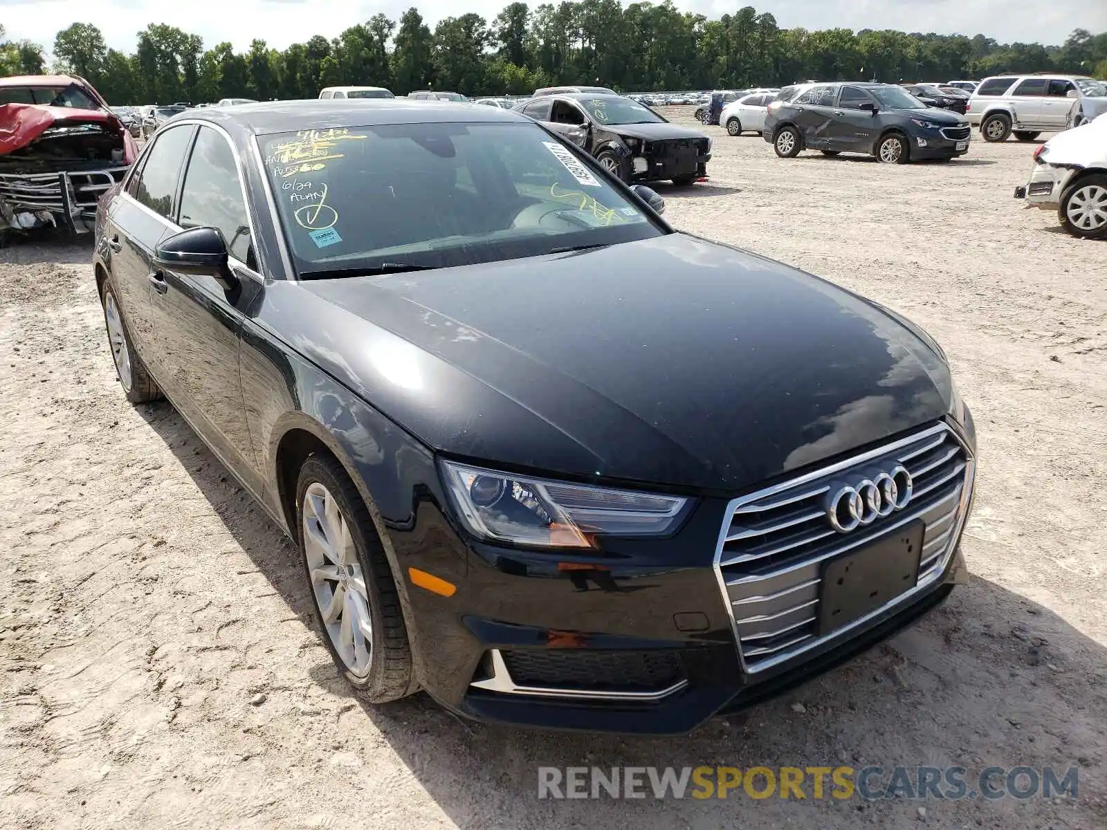 1 Photograph of a damaged car WAUGMAF47KN002320 AUDI A4 2019