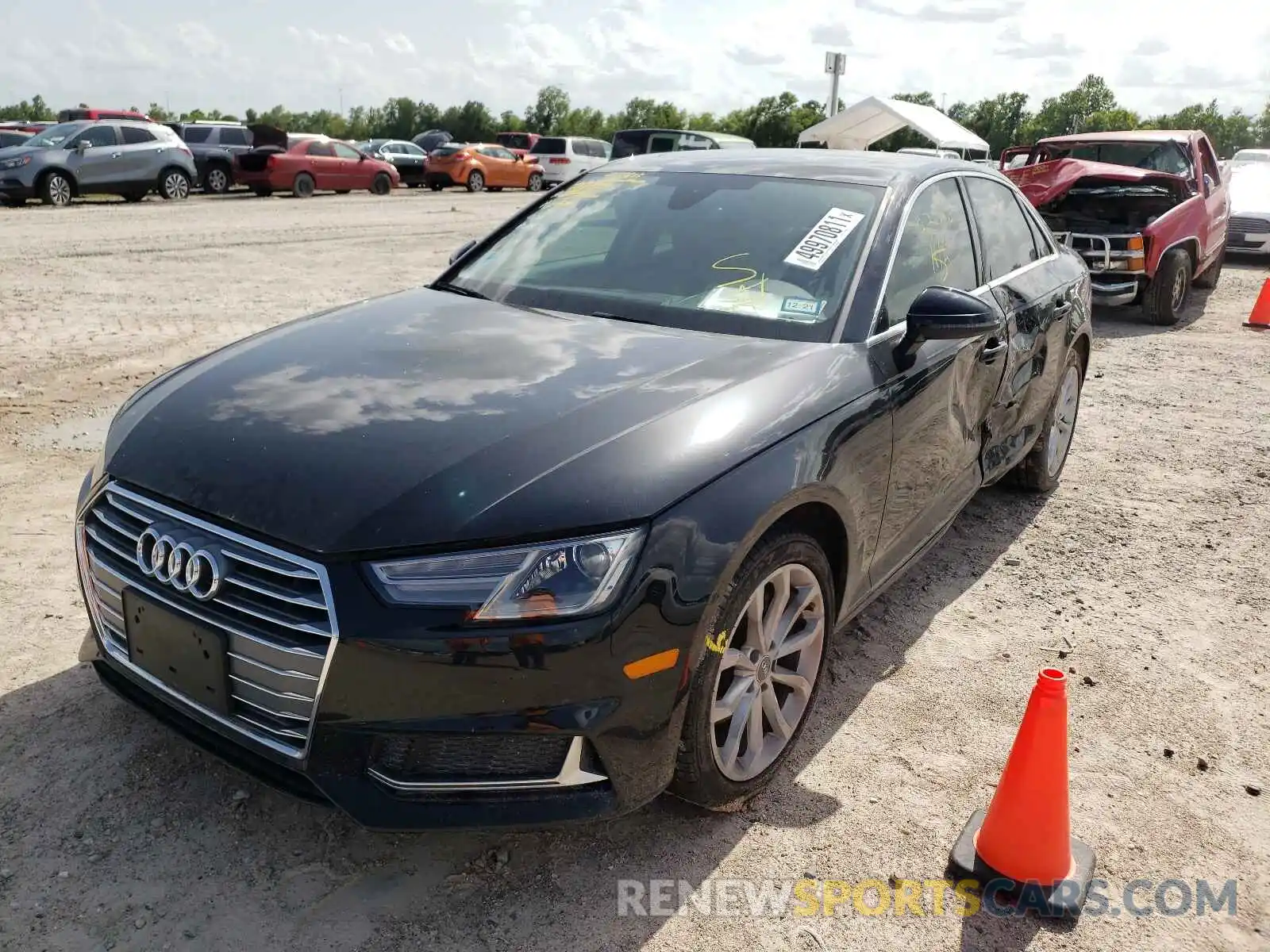 2 Photograph of a damaged car WAUGMAF47KN002320 AUDI A4 2019