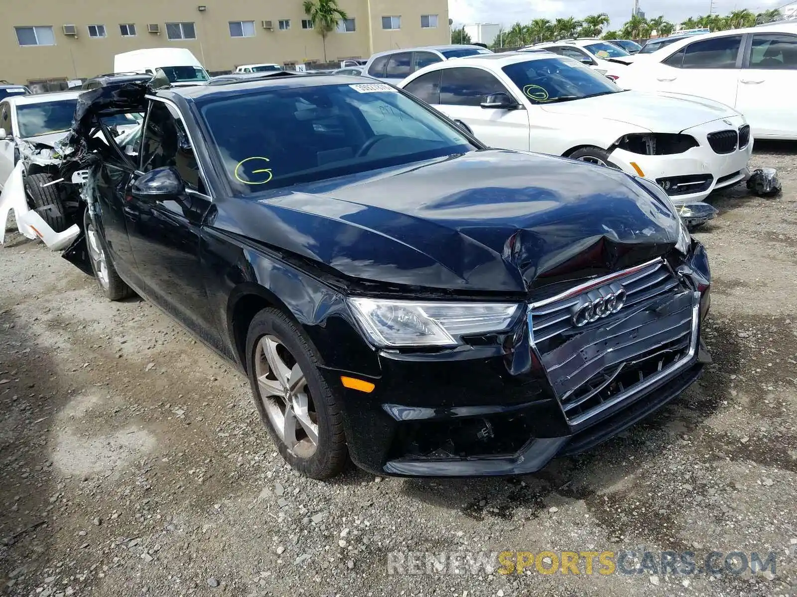 1 Photograph of a damaged car WAUGMAF47KN004603 AUDI A4 2019