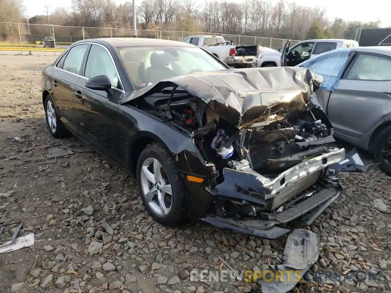 1 Photograph of a damaged car WAUGMAF48KA018582 AUDI A4 2019