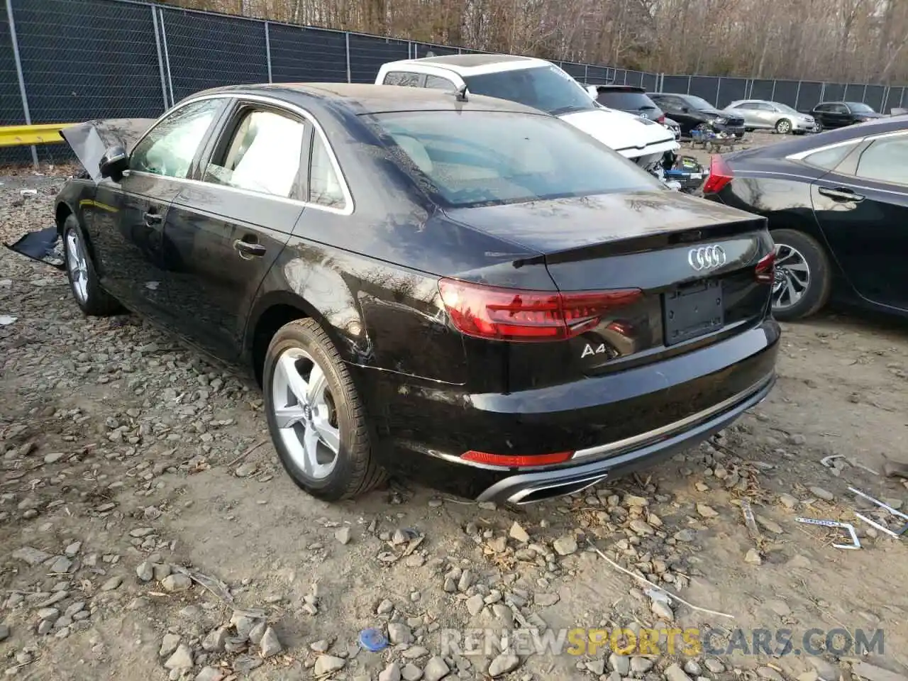 3 Фотография поврежденного автомобиля WAUGMAF48KA018582 AUDI A4 2019