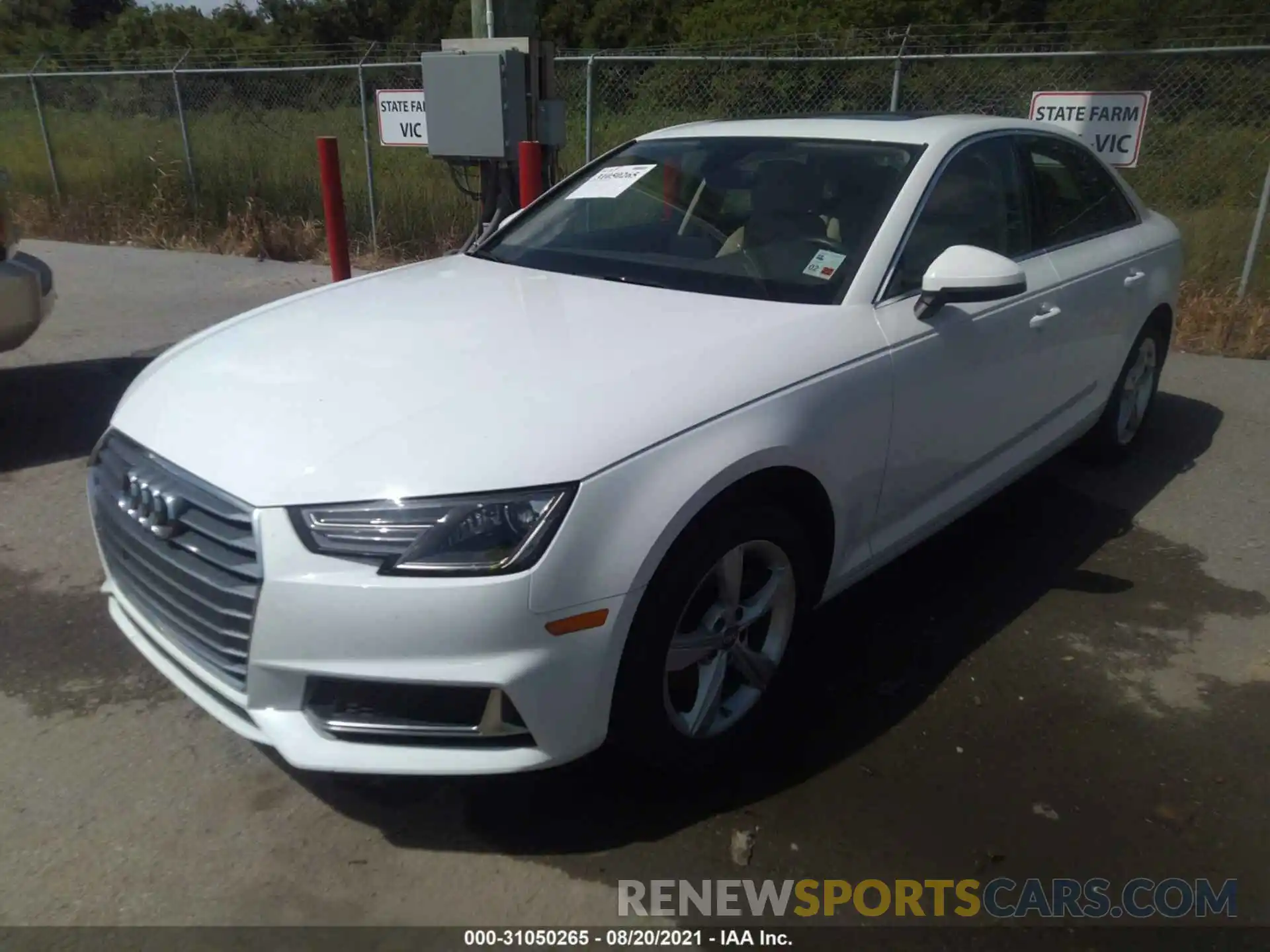 2 Photograph of a damaged car WAUGMAF48KA032188 AUDI A4 2019