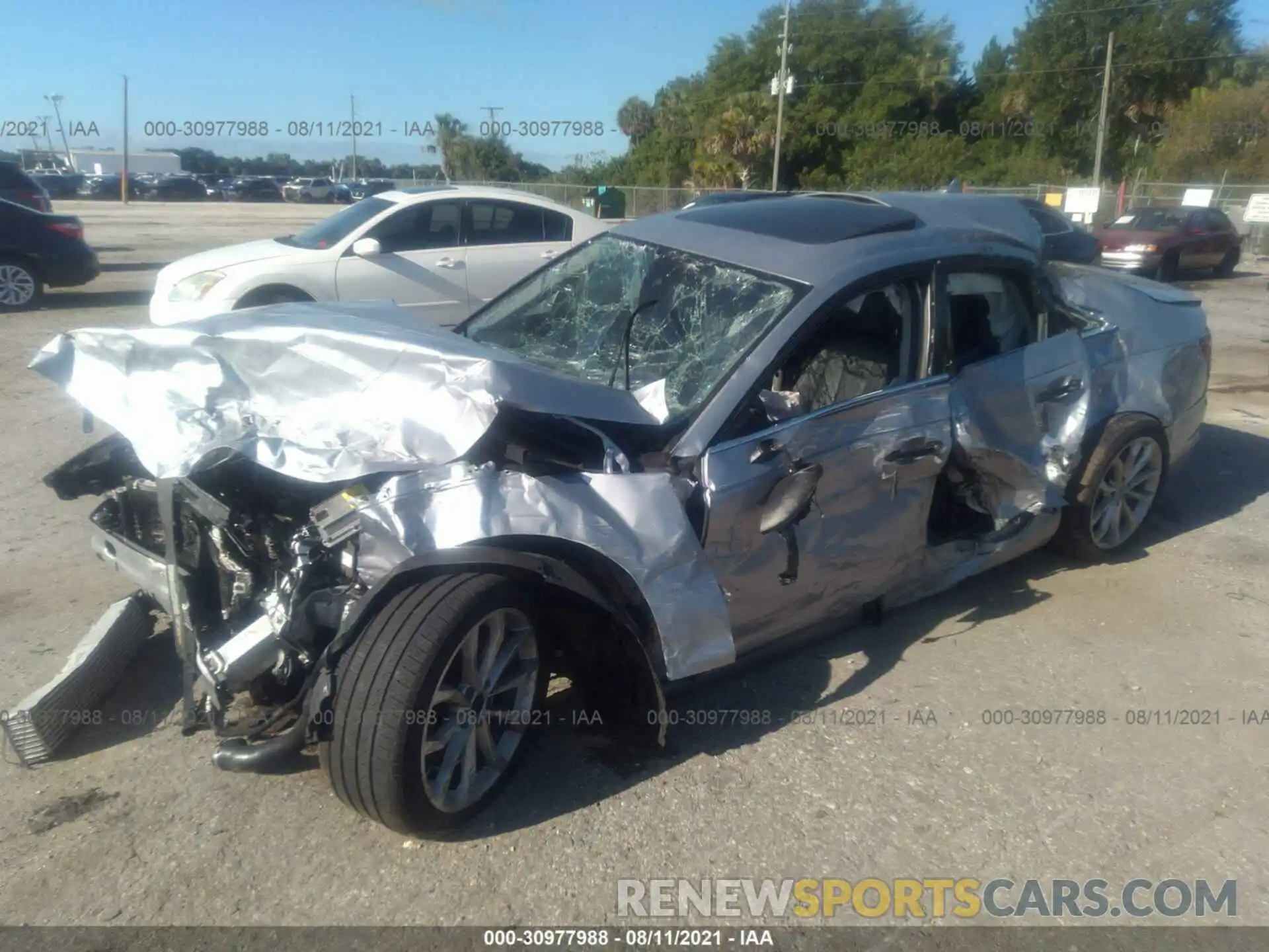 2 Photograph of a damaged car WAUGMAF48KA033275 AUDI A4 2019