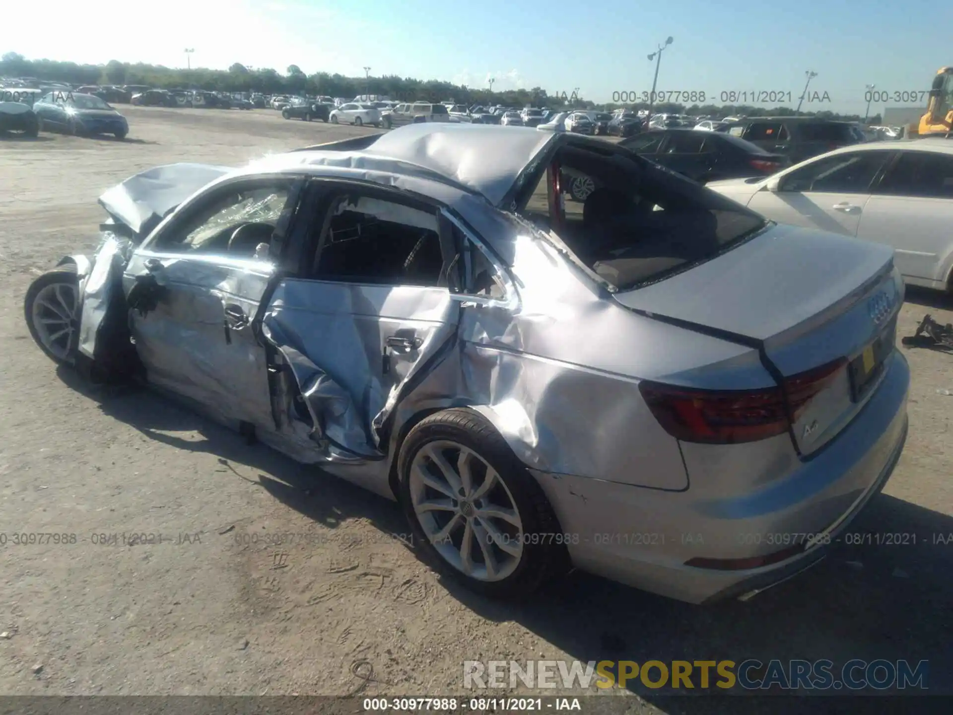 3 Photograph of a damaged car WAUGMAF48KA033275 AUDI A4 2019