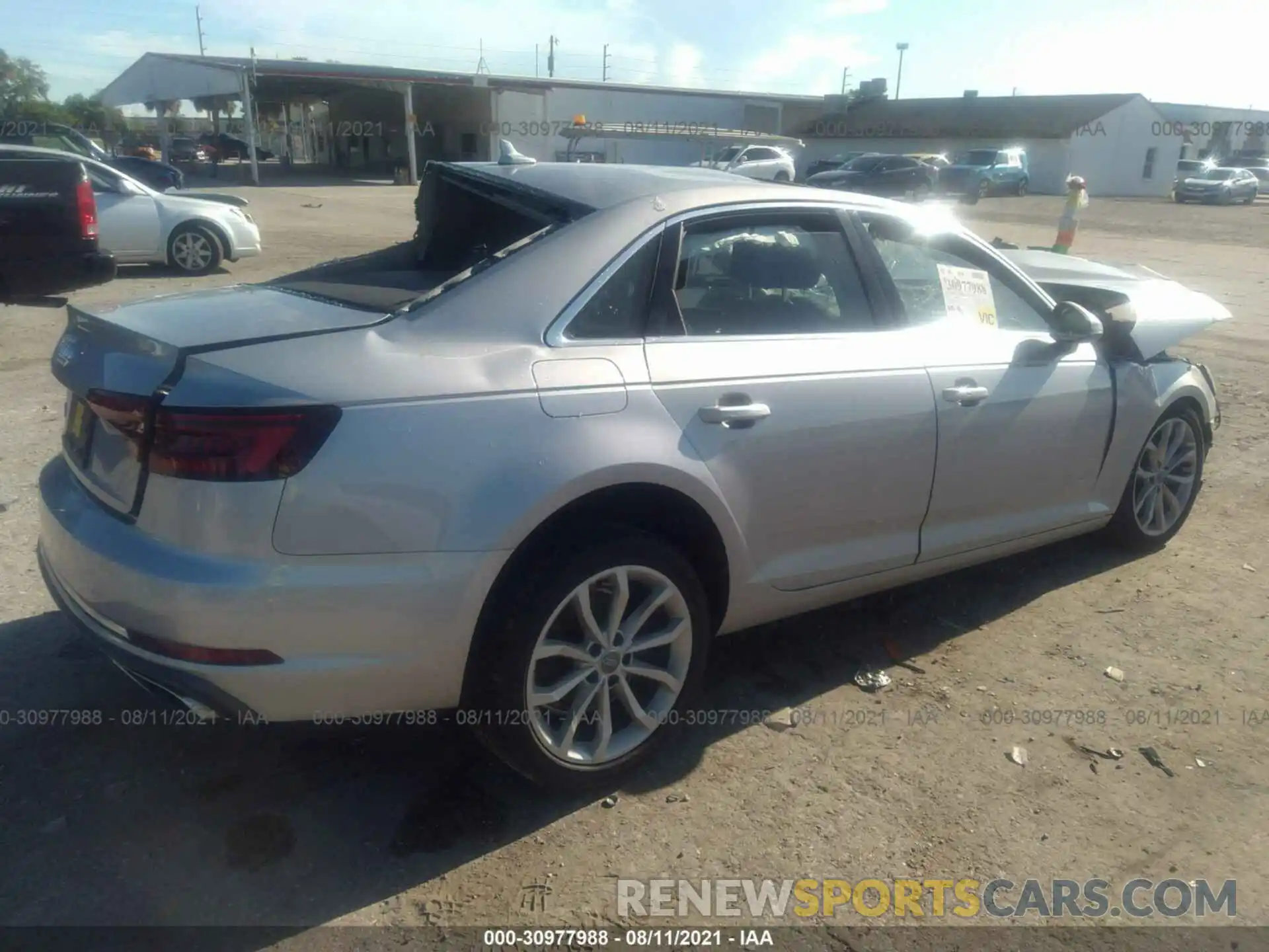 4 Photograph of a damaged car WAUGMAF48KA033275 AUDI A4 2019