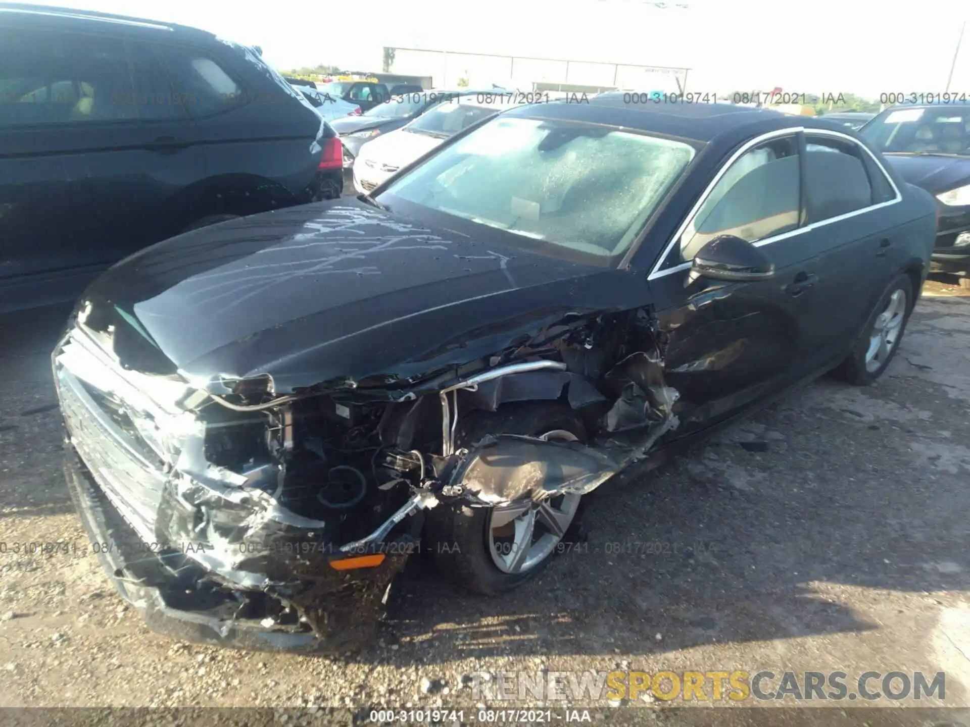 2 Photograph of a damaged car WAUGMAF48KA049430 AUDI A4 2019