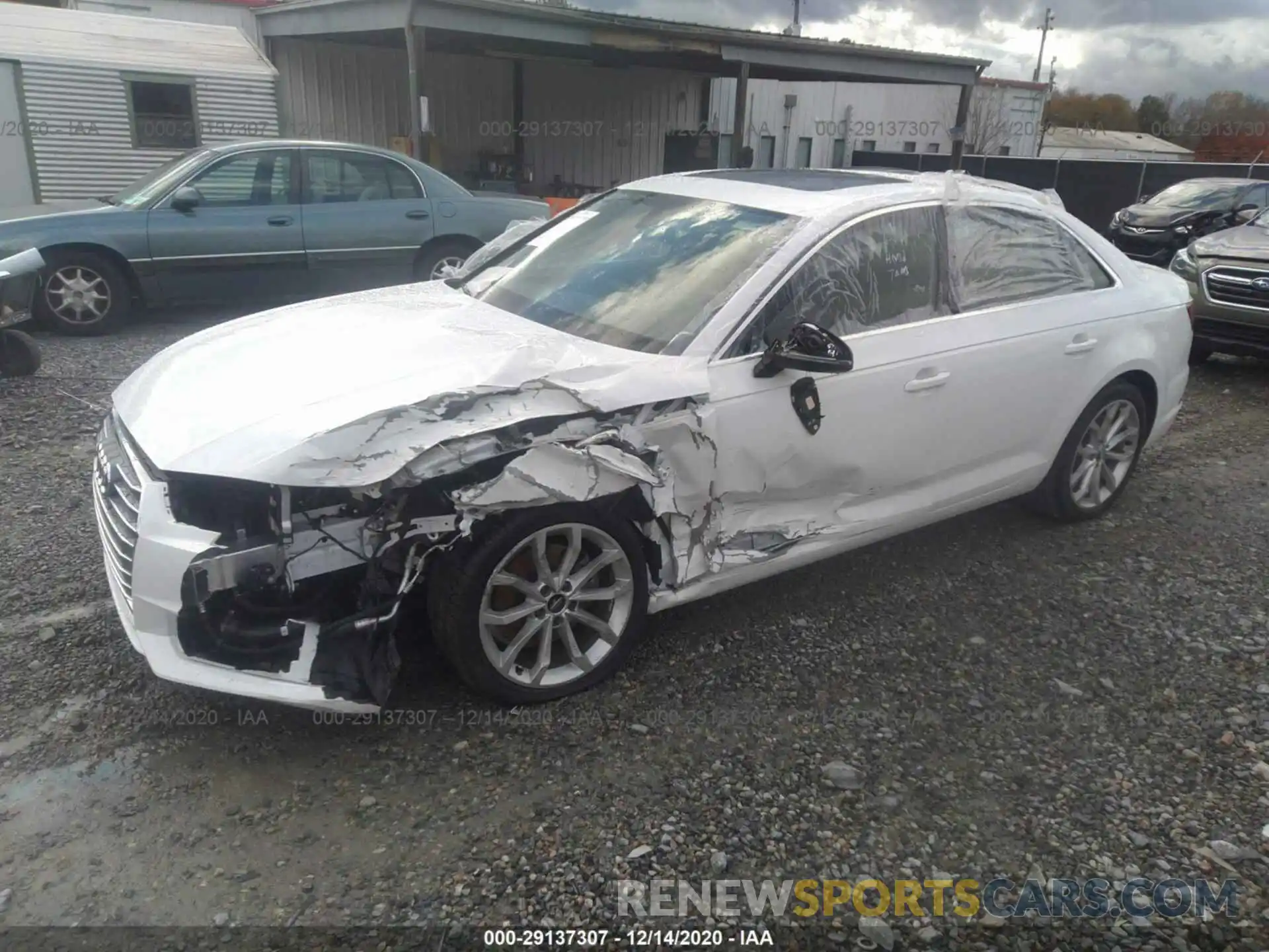 2 Photograph of a damaged car WAUGMAF48KA063084 AUDI A4 2019