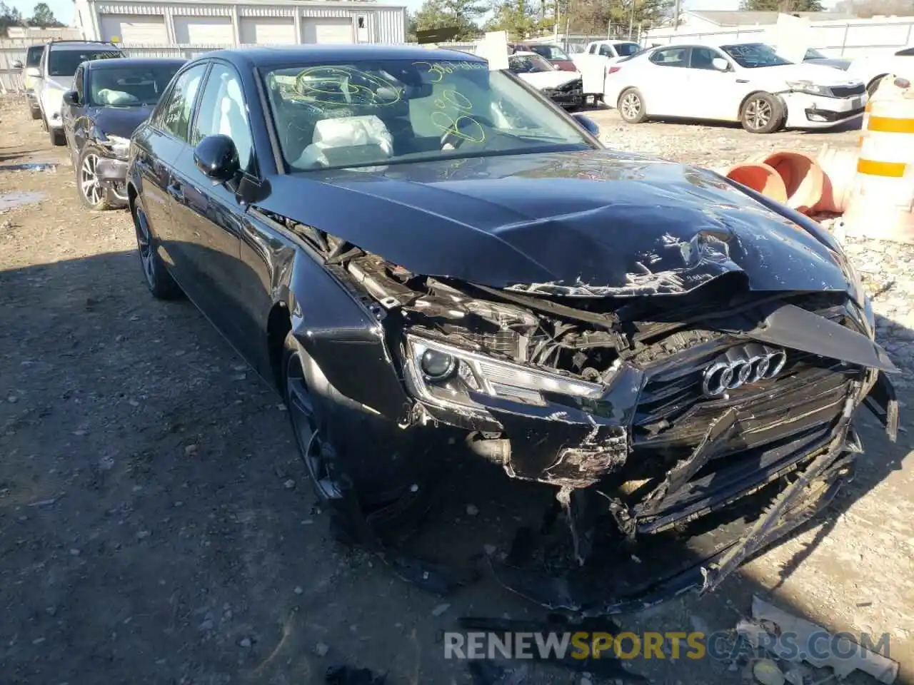 1 Photograph of a damaged car WAUGMAF48KA118536 AUDI A4 2019