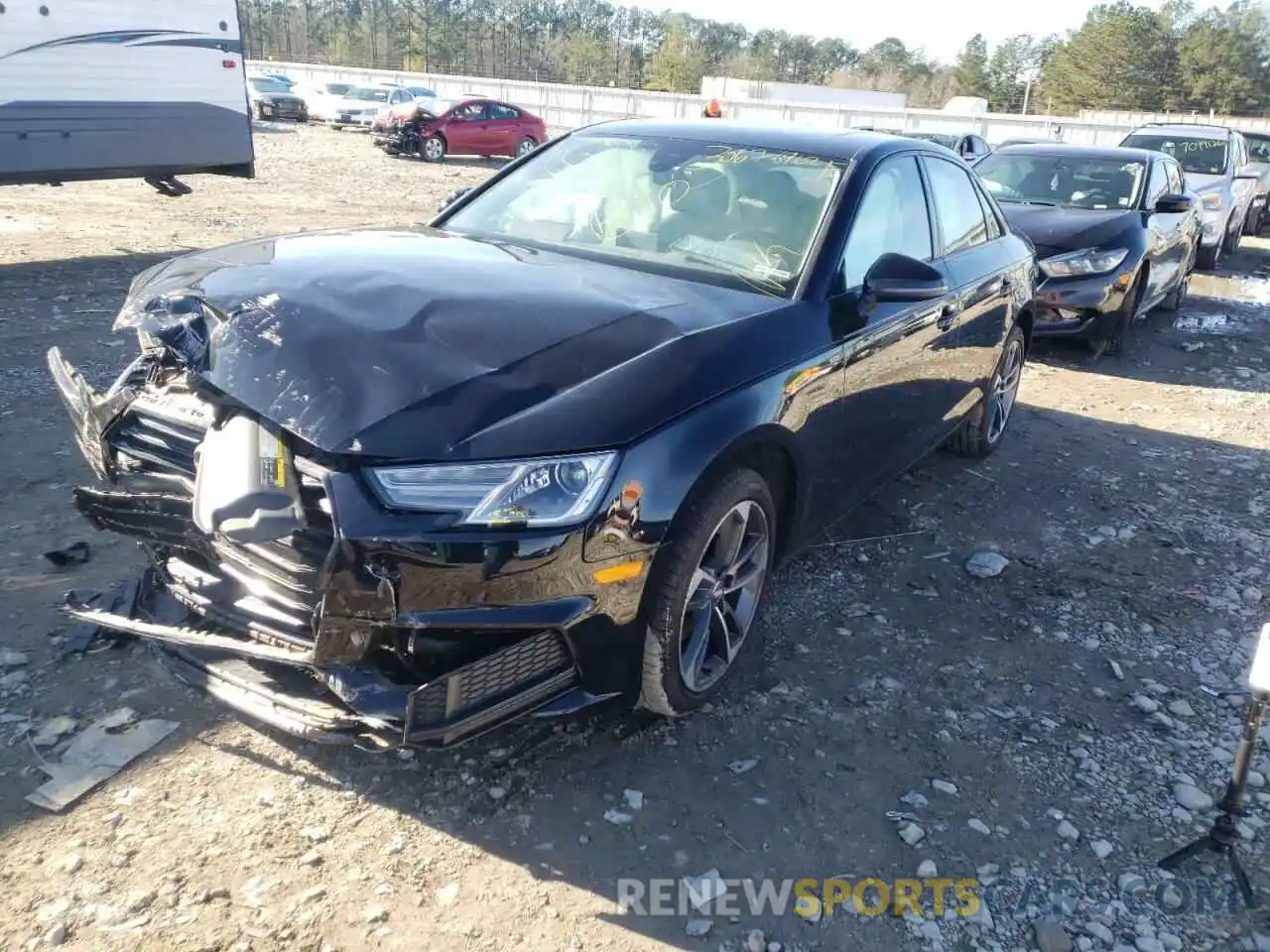 2 Photograph of a damaged car WAUGMAF48KA118536 AUDI A4 2019