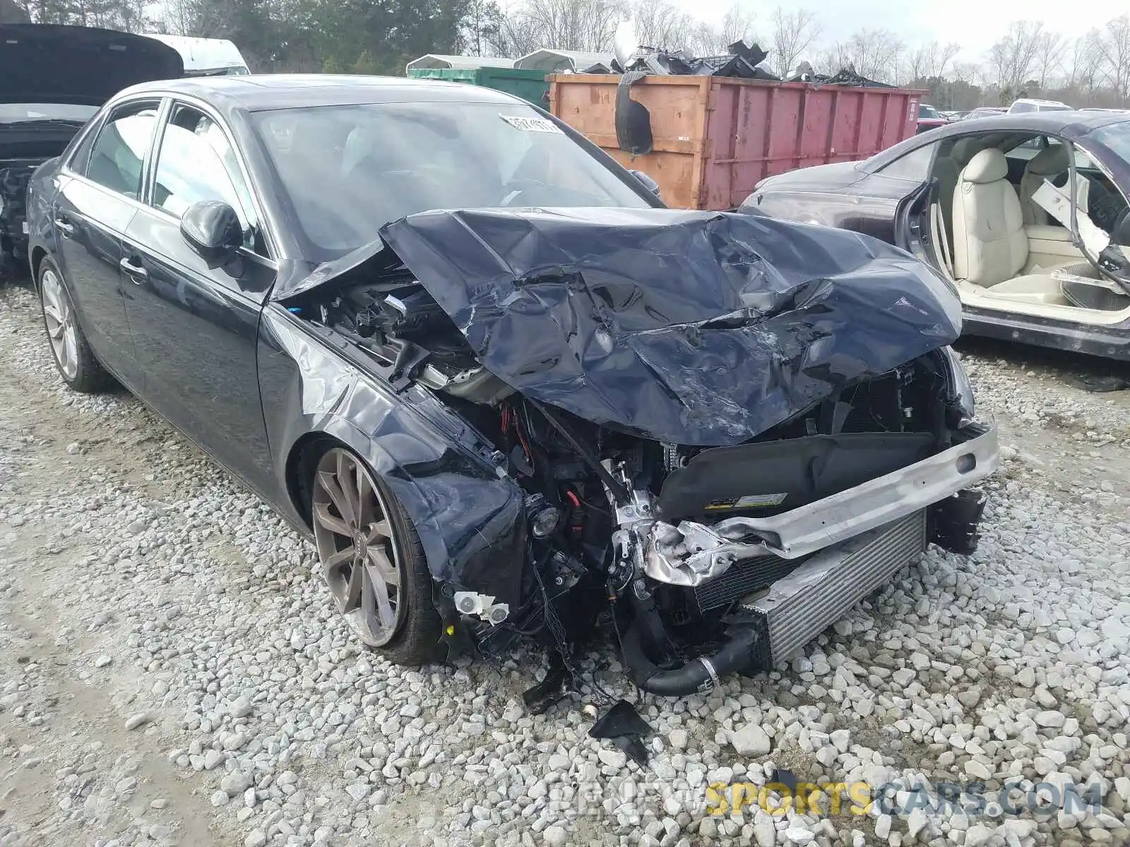 1 Photograph of a damaged car WAUGMAF48KN007686 AUDI A4 2019