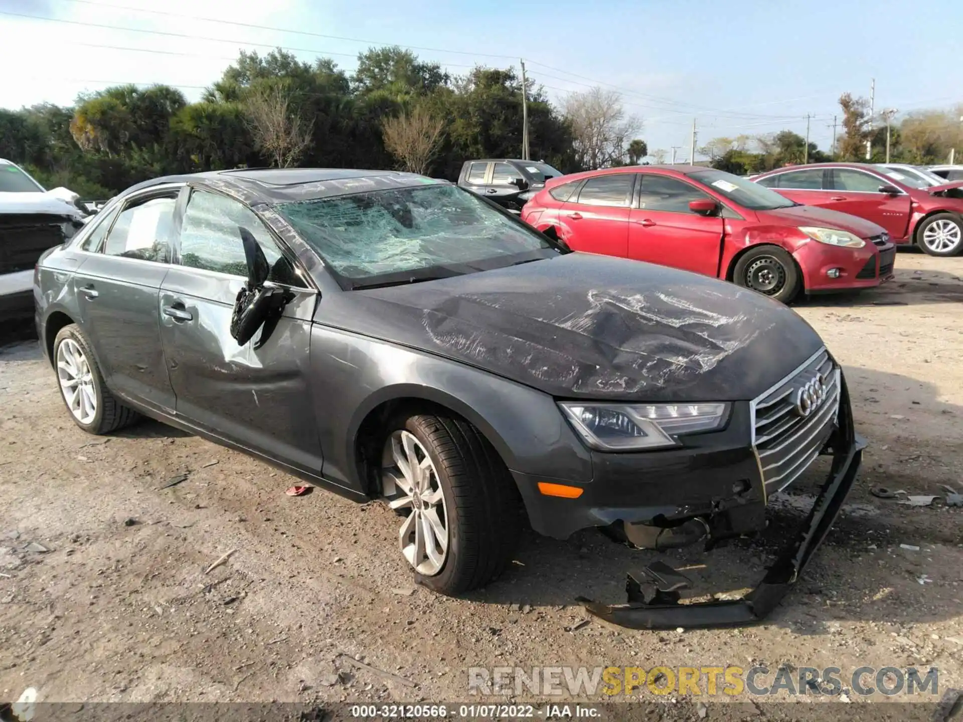 1 Photograph of a damaged car WAUGMAF48KN007882 AUDI A4 2019